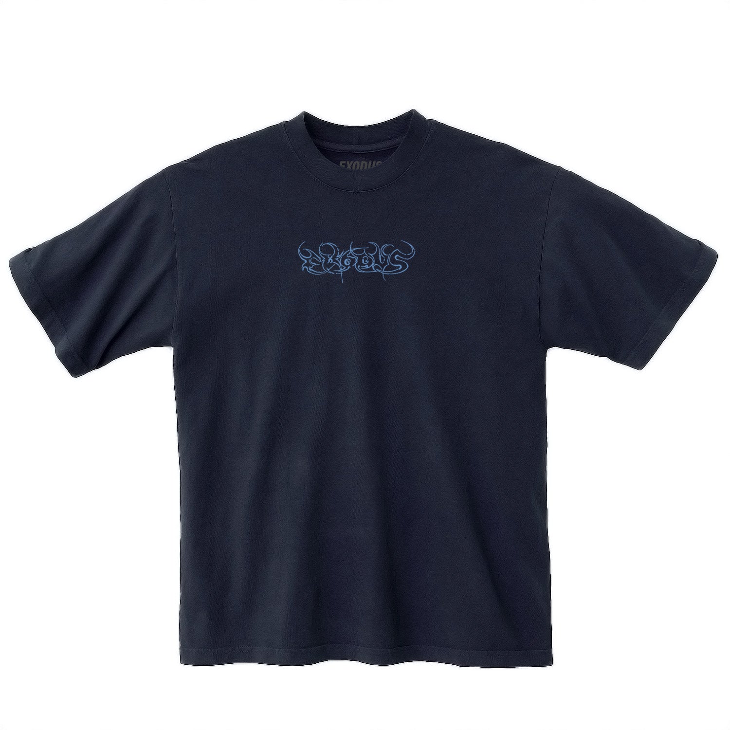 Navy Script Exodus Tee