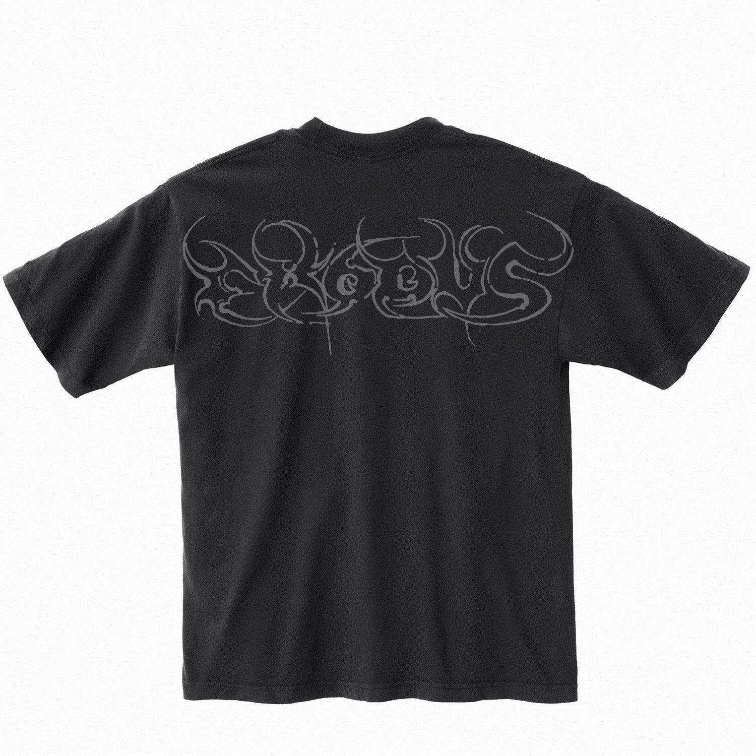 Vintage Exodus Script Tee W/ Oversized Back Print