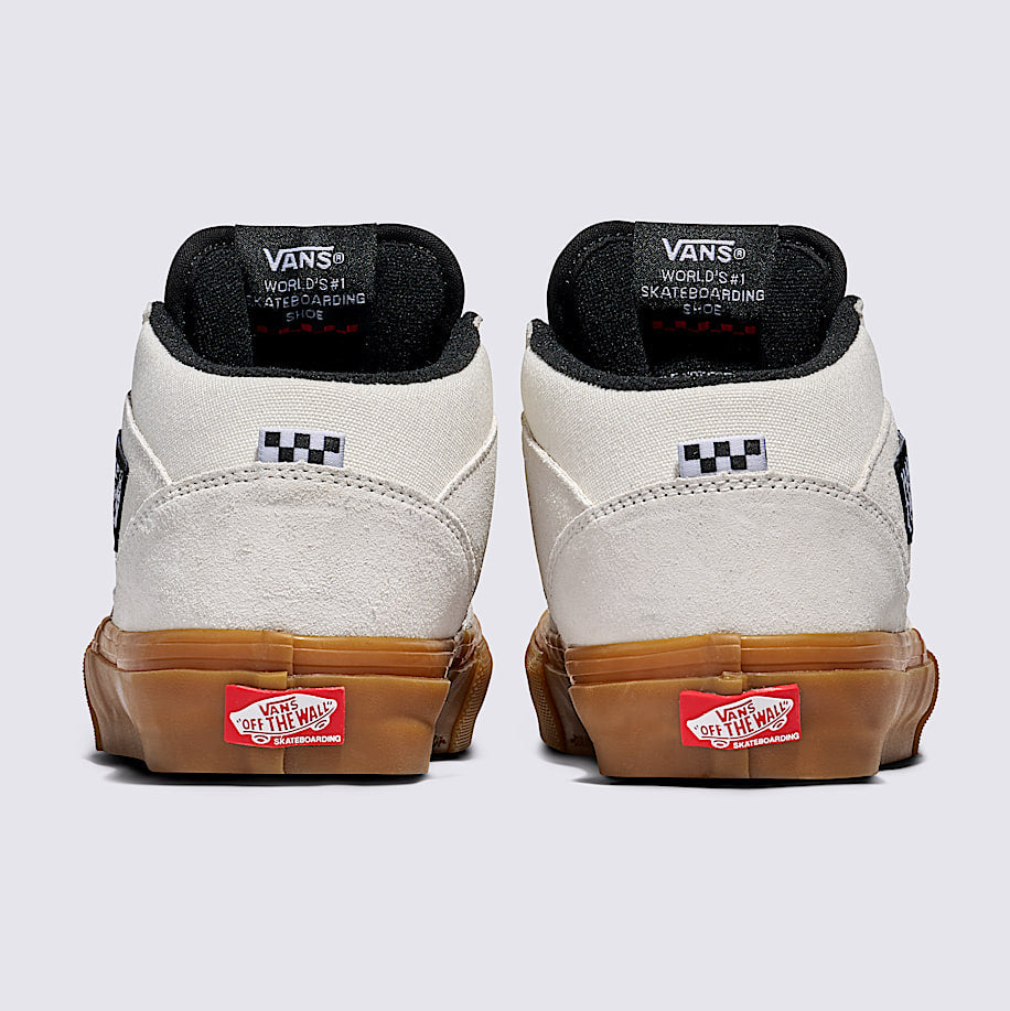 Antique White Half Cab Vans Skate Shoe