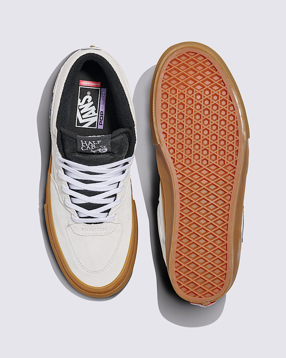 Antique White Half Cab Vans Skate Shoe