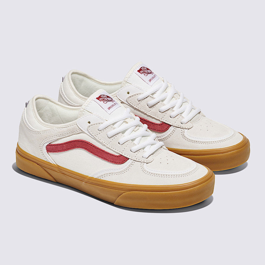 White/Red/Gum Rowley Vans Skate Shoe