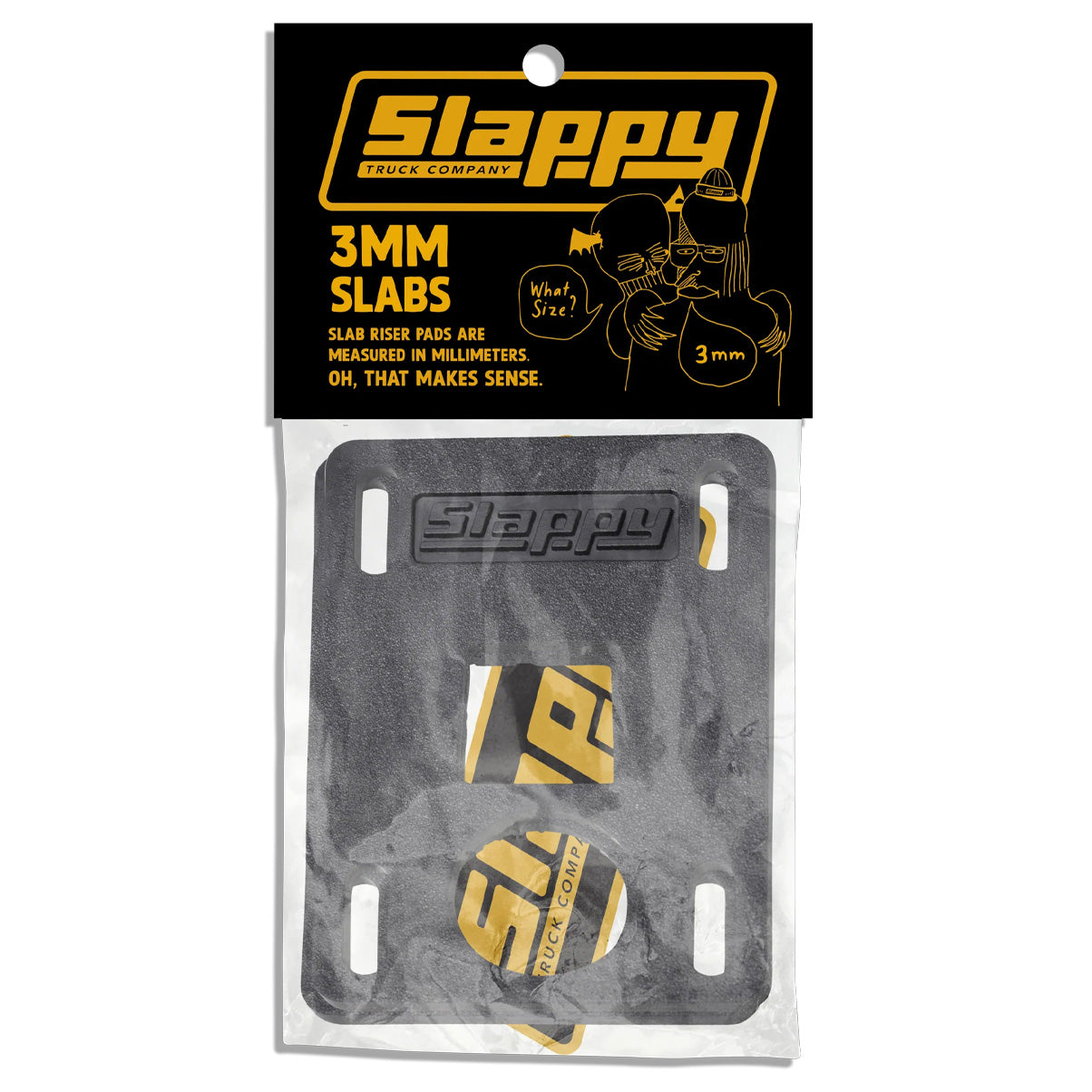 3mm skateboard riser pads by Slappy trucks