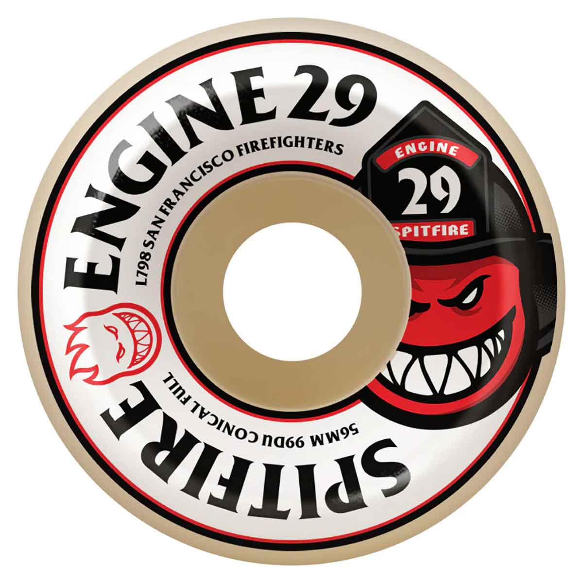 Spitfire Formula Four 99D Engine 29 SFFP Conical Full Skateboard Wheels
