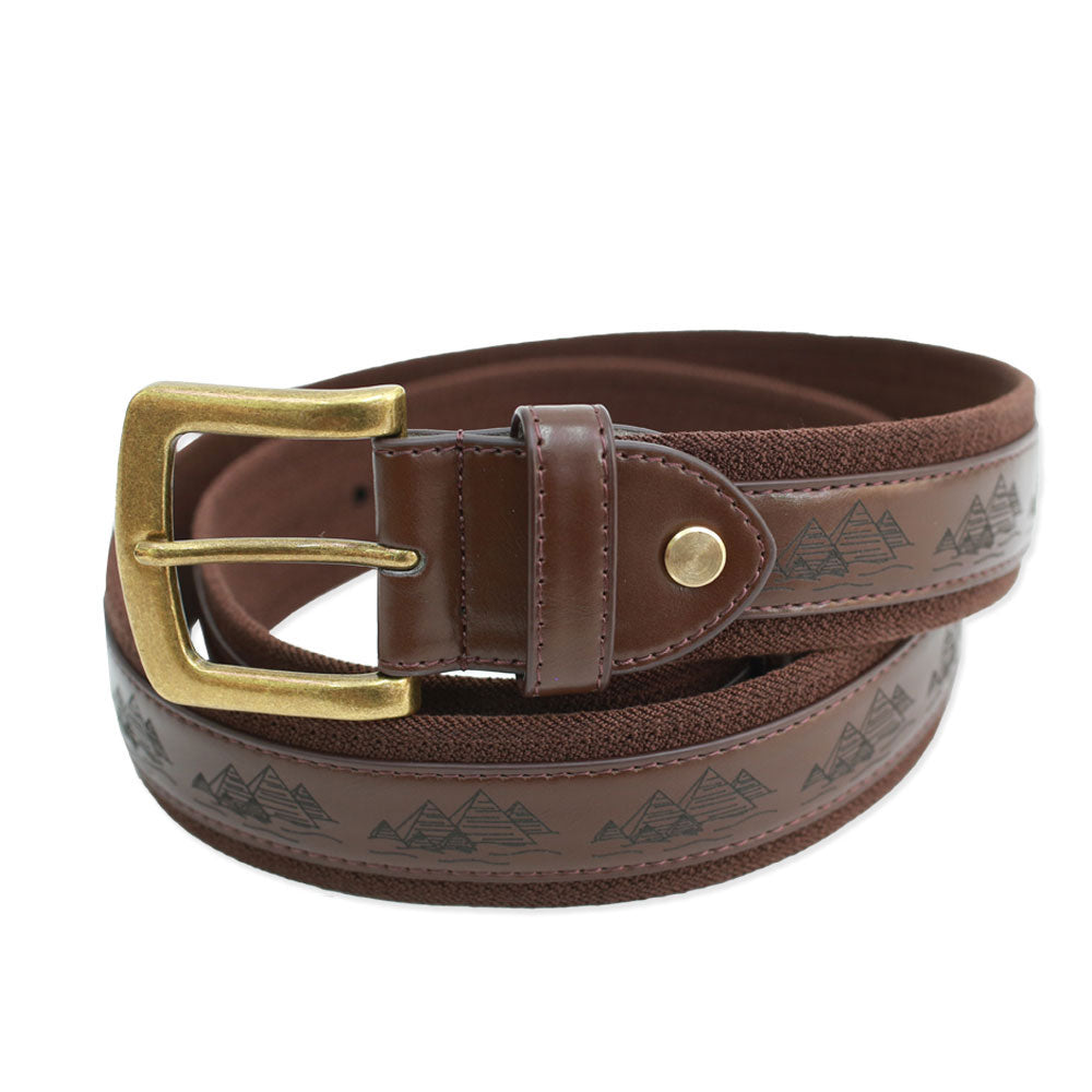 Theories As Above Vegan Leather Belt - Brown display picture 1