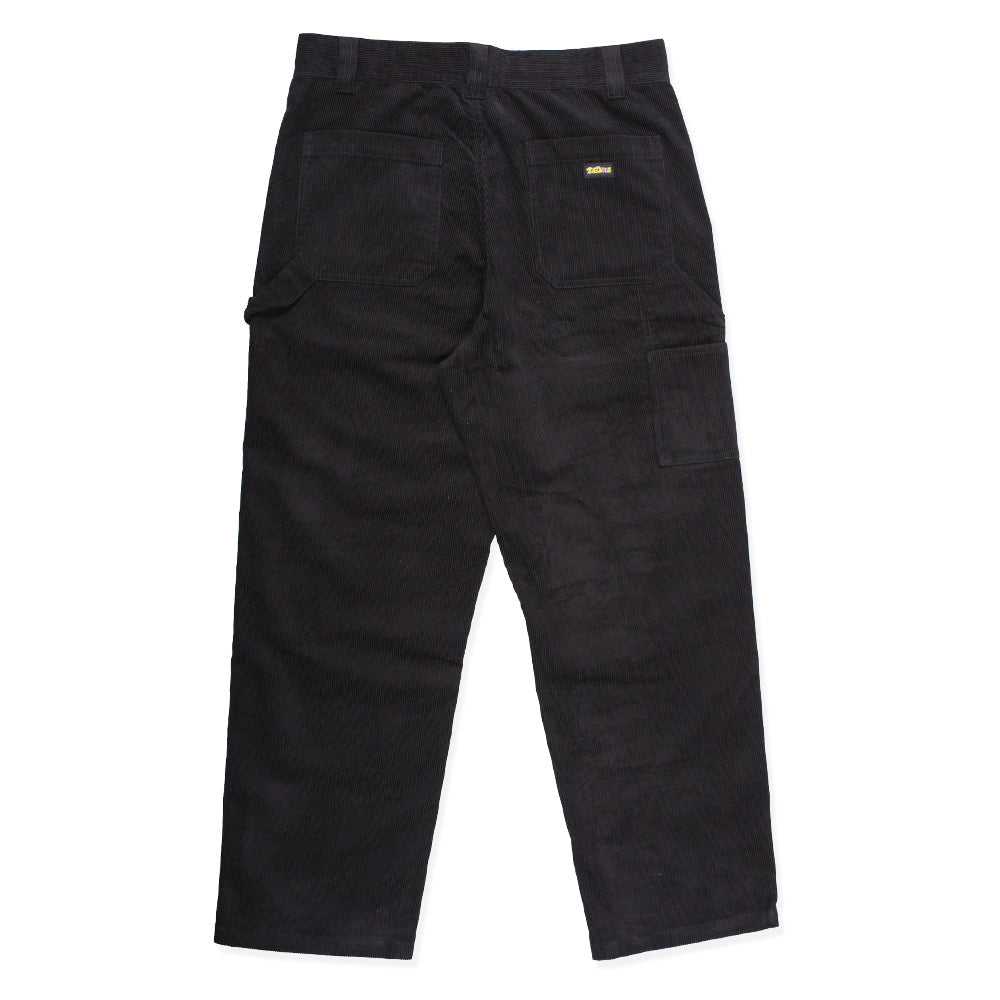 Black Piano Trap Theories Brand Corduroy Carpenter Pants Back