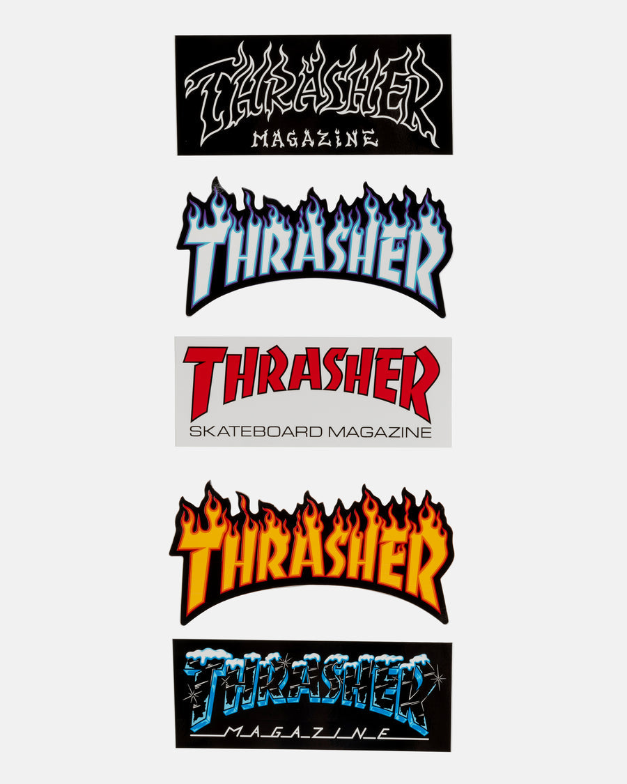 5-Pack Thrasher Magazine Stickers