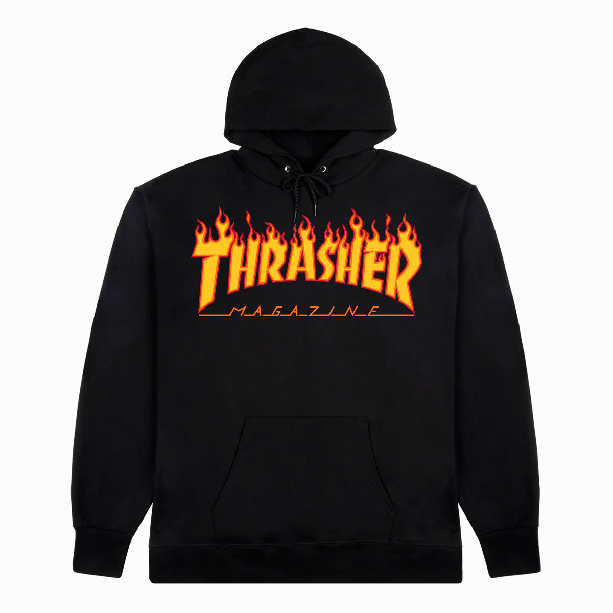 Thrasher Youth Flame Logo Hoodie - Black