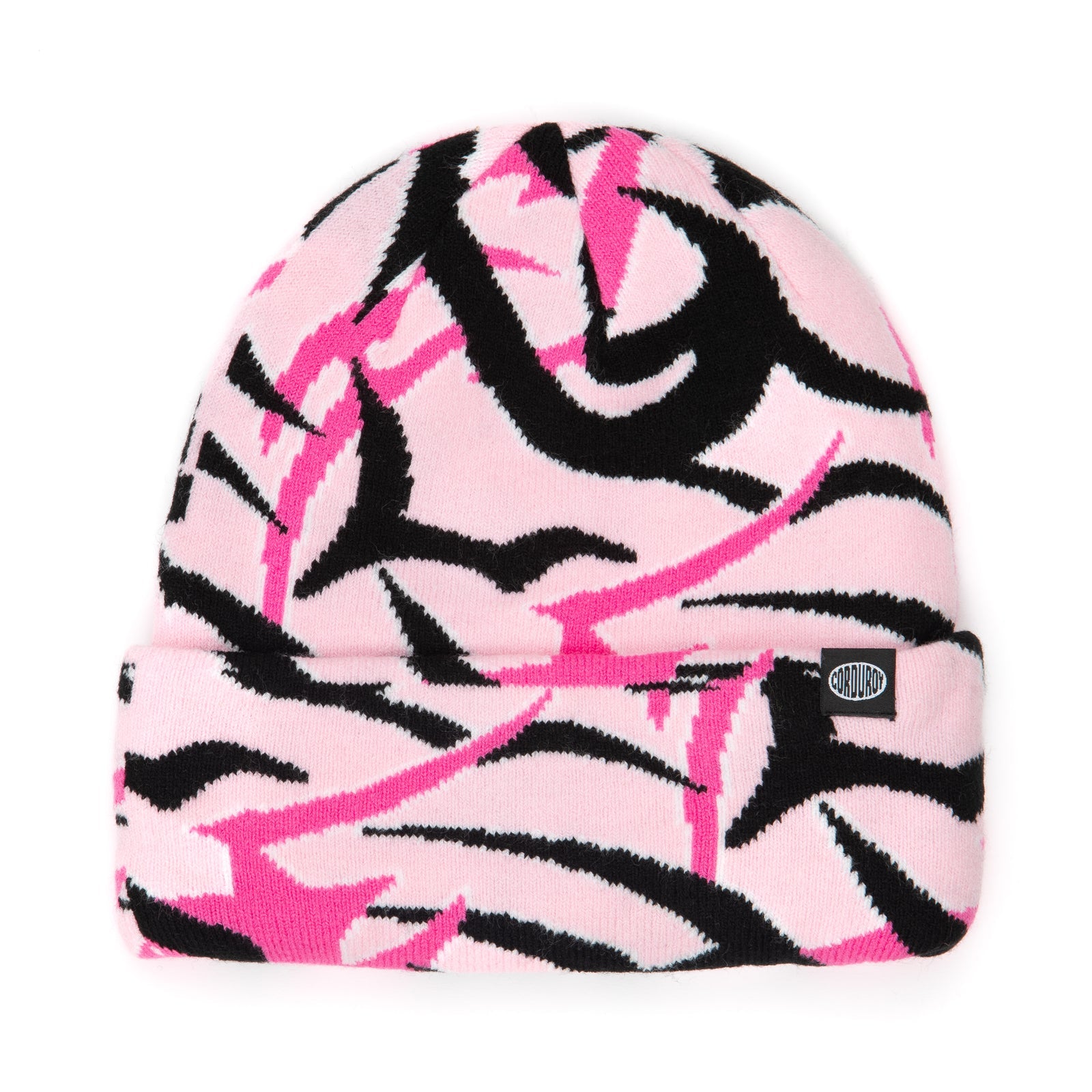 Pink Tribal Camo Corduroy Beanie