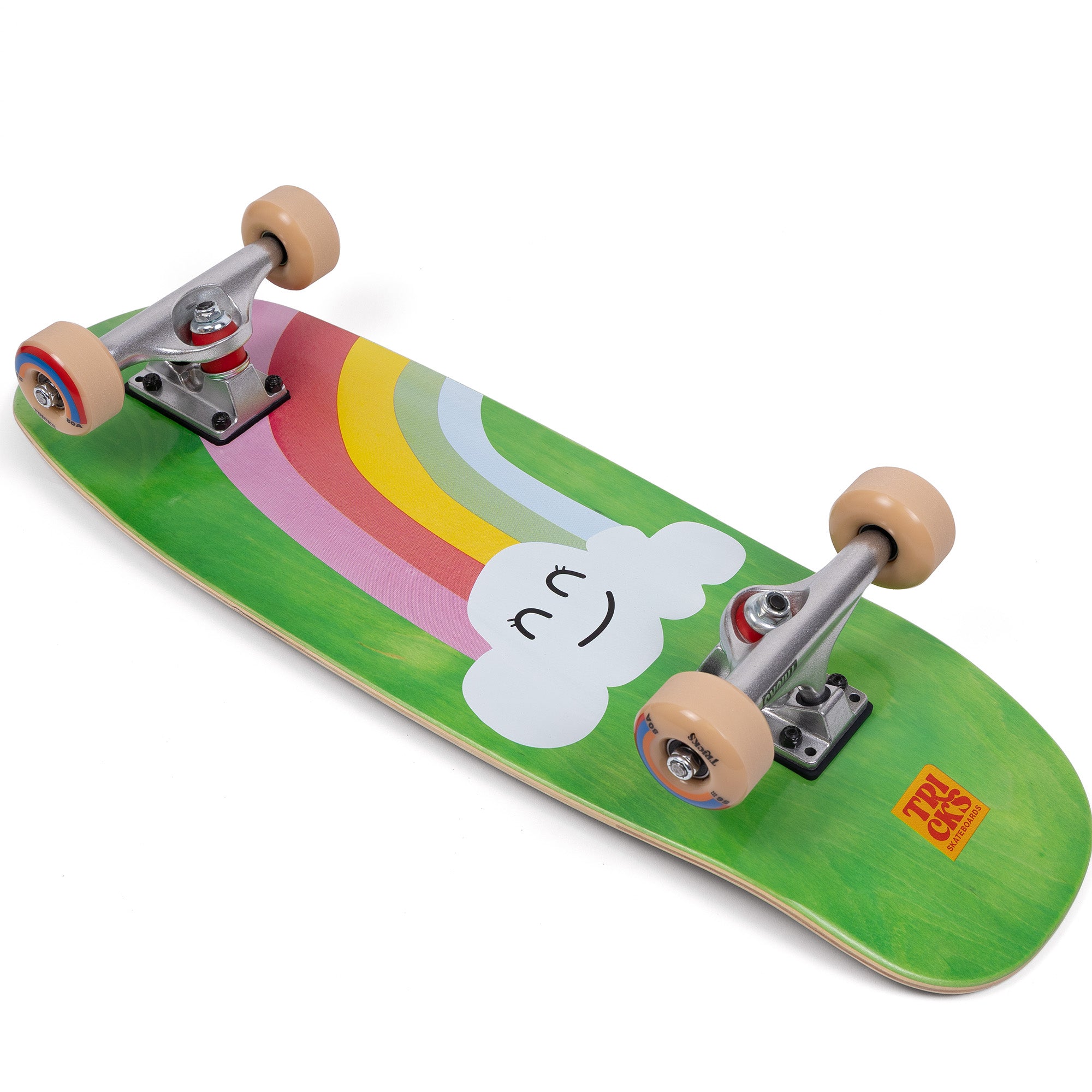 Cork Top Rainbow Tricks Kids Complete Skateboard