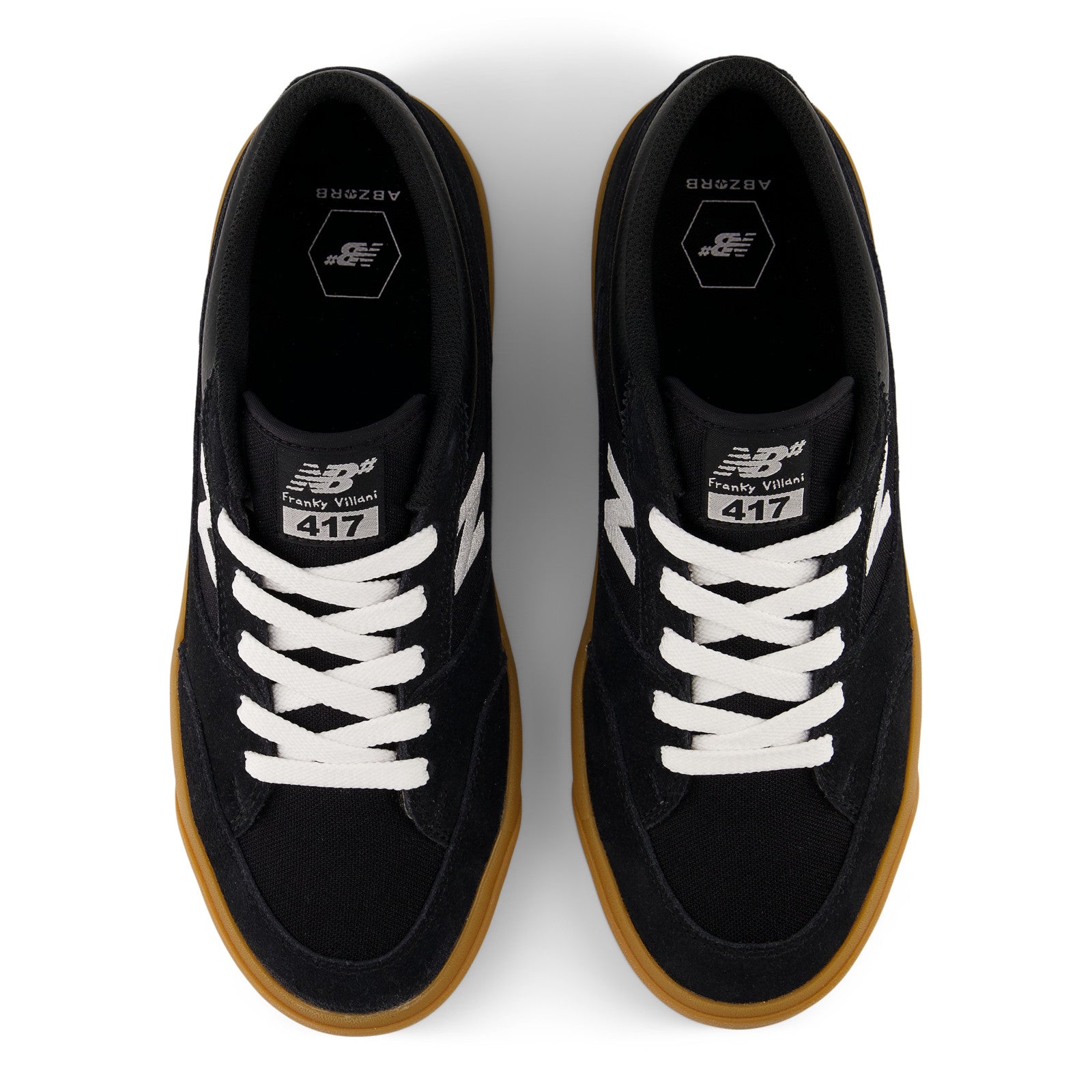 Black/Gum Franky Villani NB Numeric Skate Shoe Top