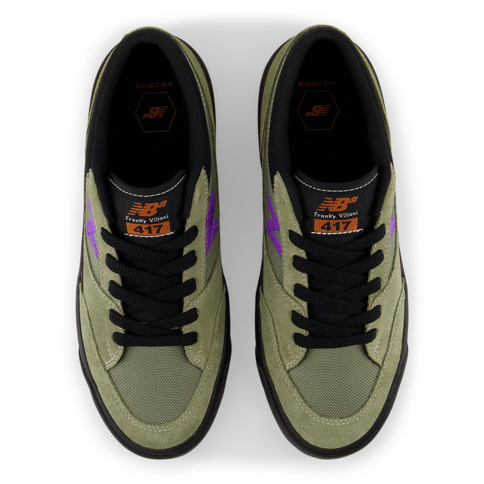 Olive NM417 Franky Villani NB Numeric Skate Shoe Top