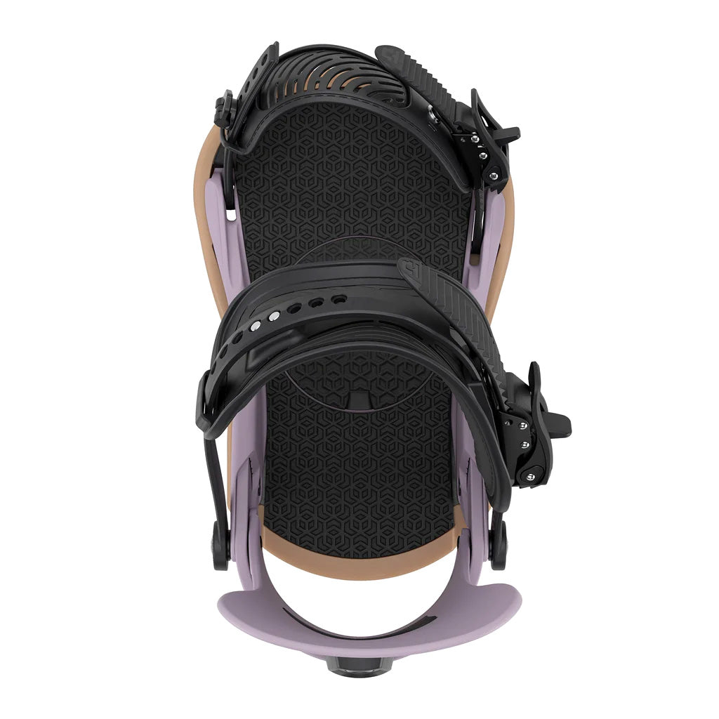 Grey Violet Union Strata snowboard binding 2026 Top