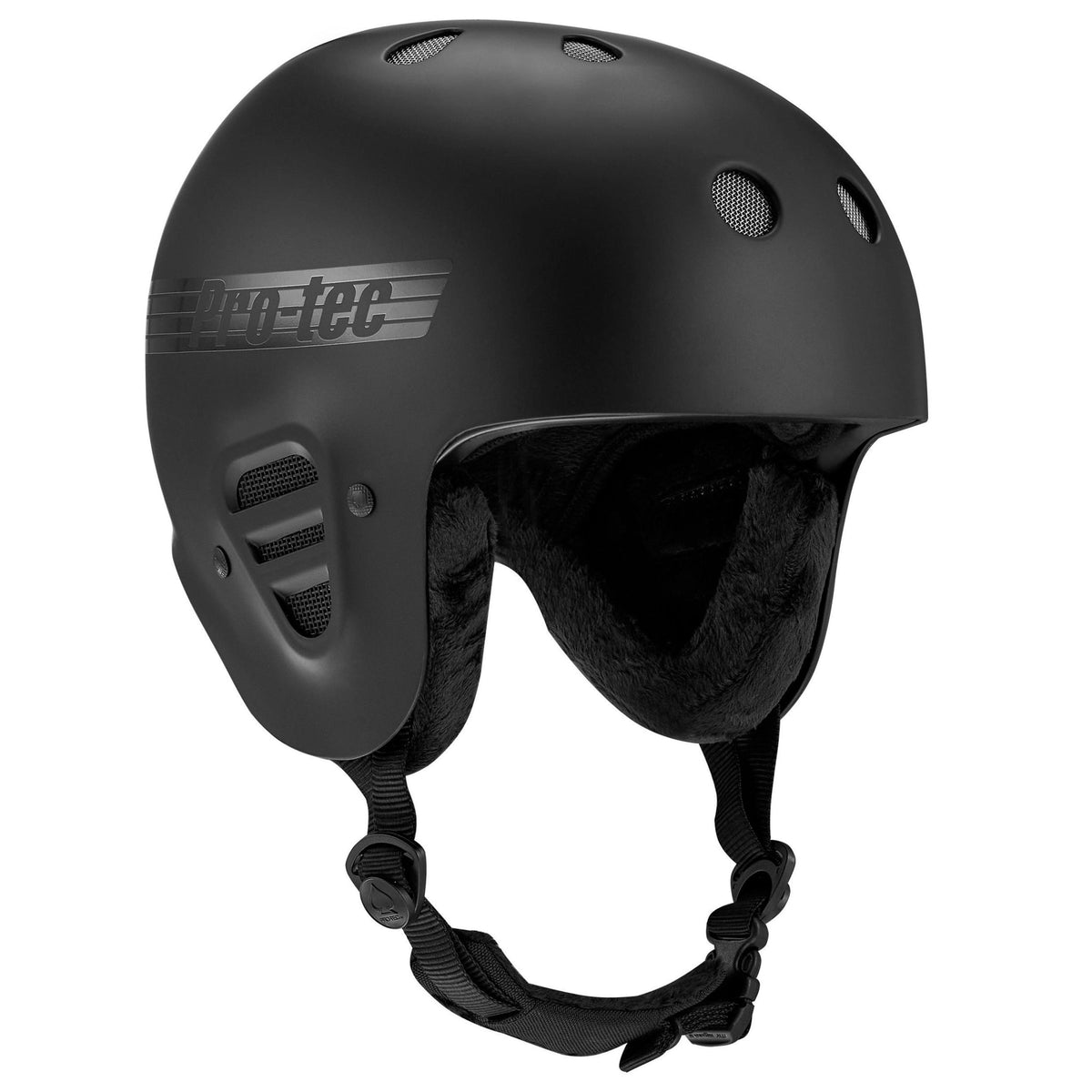 Matte Black Full Cut 2.0 ProTec Snow Helmet