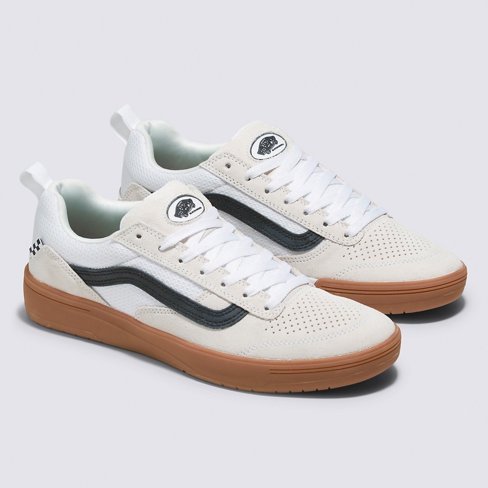 White/Black/Gum Zahba Vans Skate Shoes