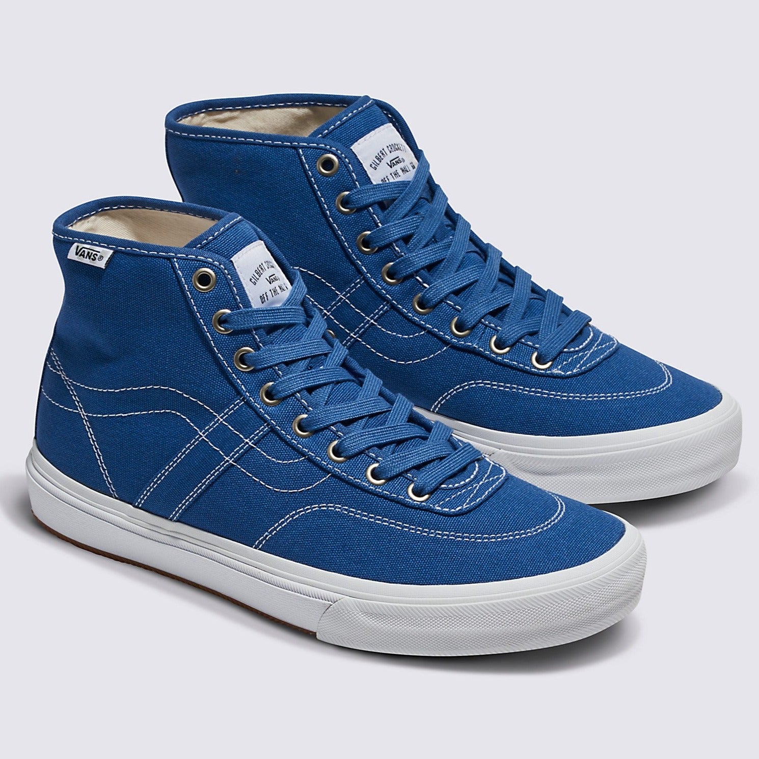 Blue/White Canvas Deconstructed Vans Crockett High