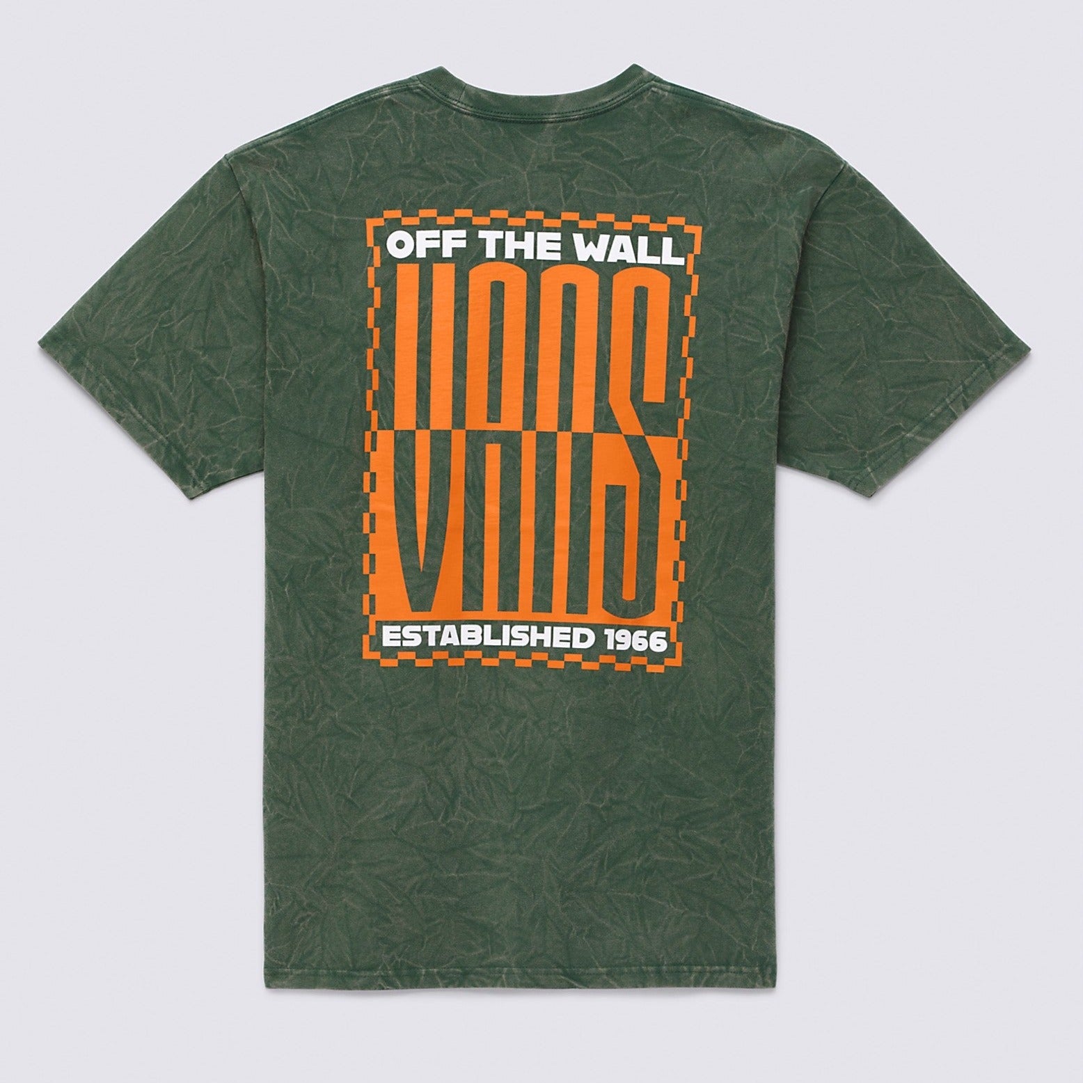 Green Tie Dye Vans Stacked Logo T-Shirt Back