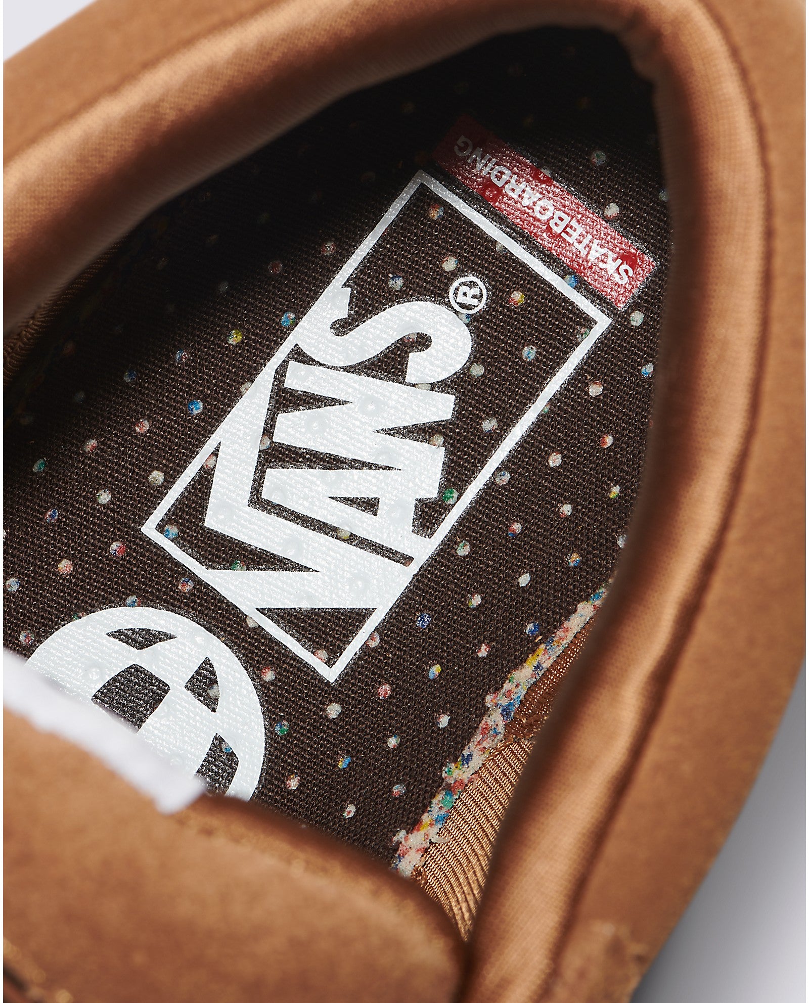 Brown/Gum Zahba Mid Vans Skate Shoe Detail