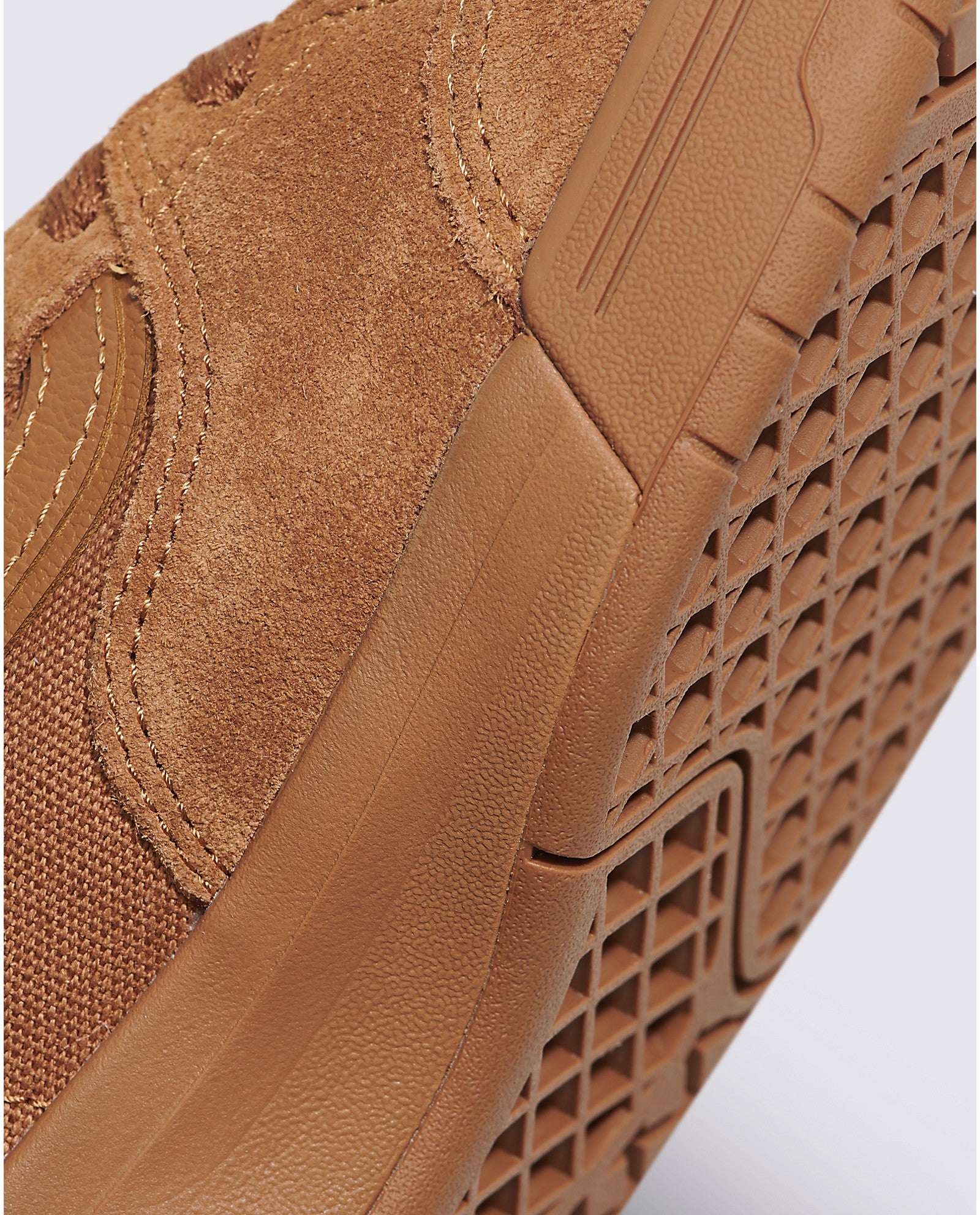 Brown/Gum Zahba Mid Vans Skate Shoe Detail