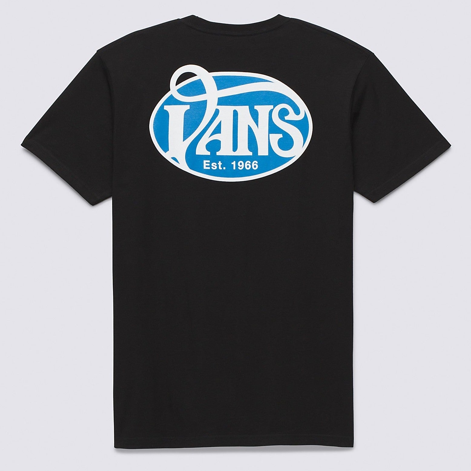 Black Oval Script Vans T-Shirt Back