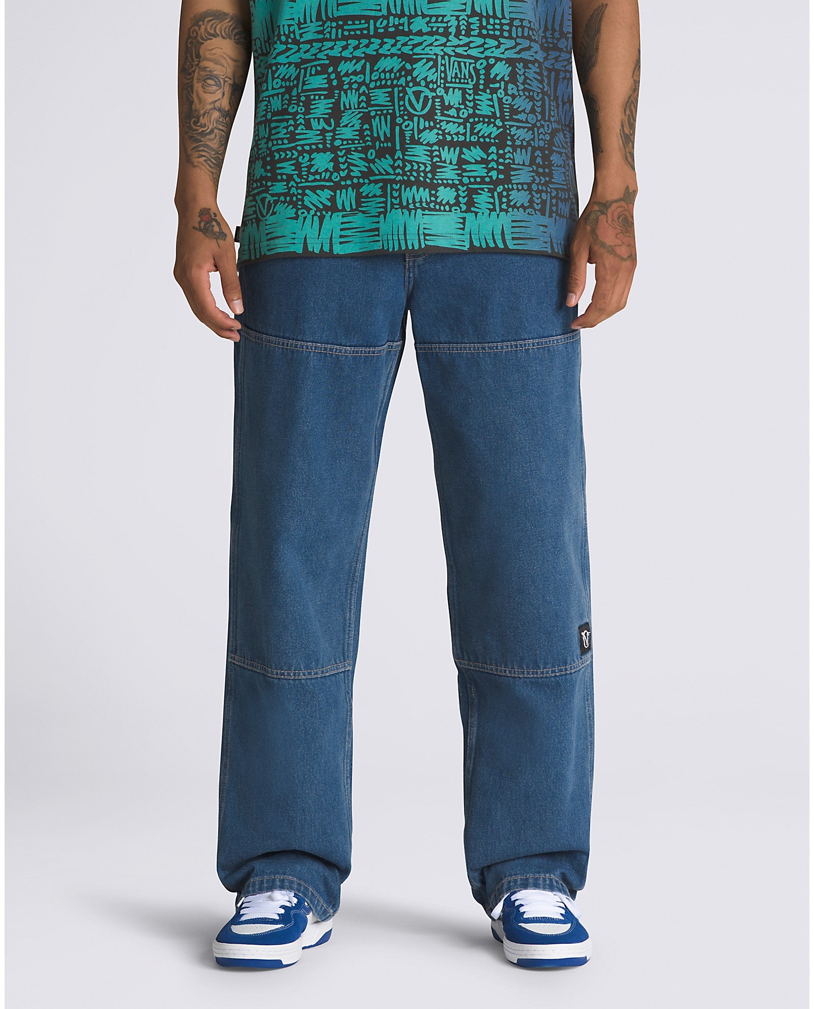 Vans Rowan Zorilla Drill Chore Loose Carpenter Pants - Vintage Indigo