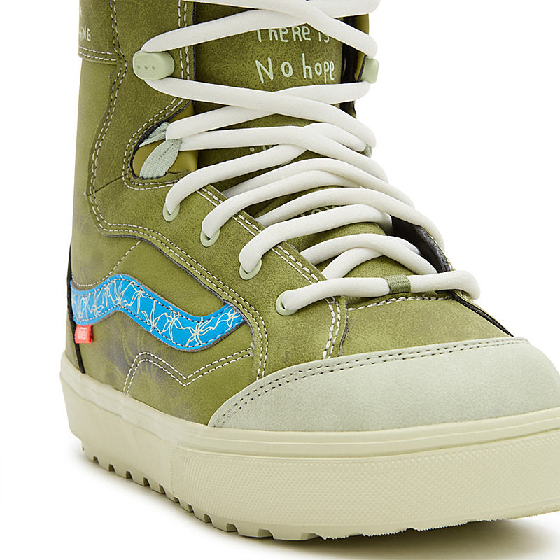 Mike Rav Green Hi-Standard Linerless DX Vans Snowboard Boots Detail