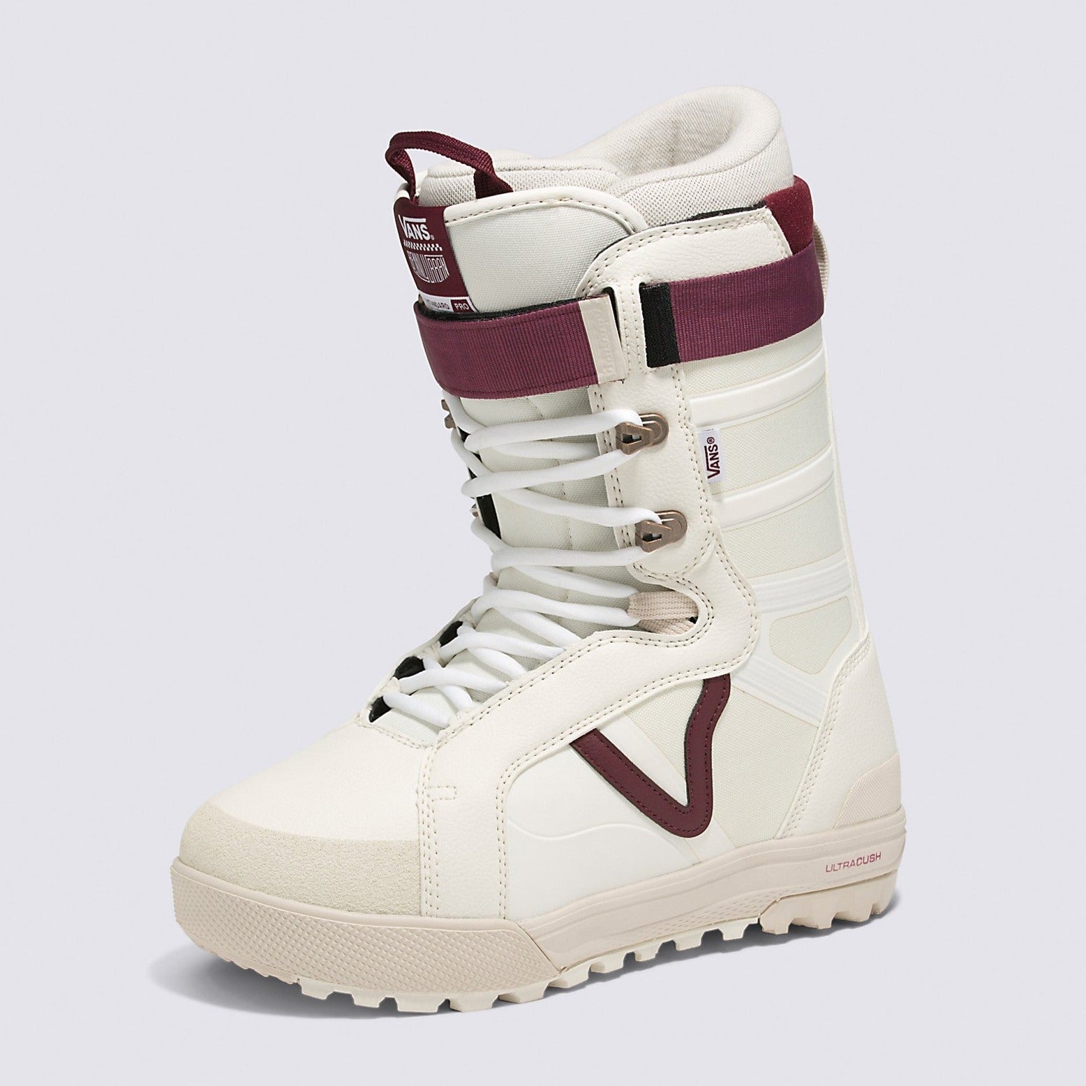 Vans Benny Urban Hi-Standard Pro Snowboard Boots Marshmallow/Burgund