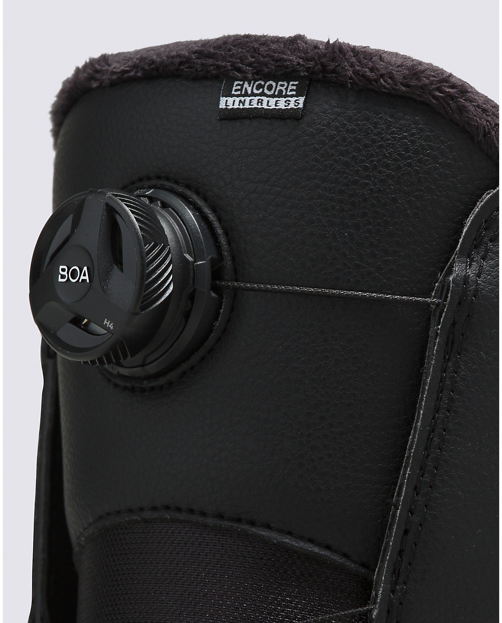 Black/Marshmallow Women's Encore Linerless Vans Snowboard Boots BOA