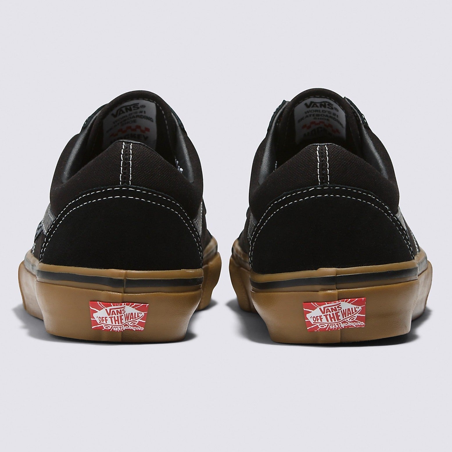 Black/Gum Hockey Skateboards Vans Skate Old Skool Shoe Back