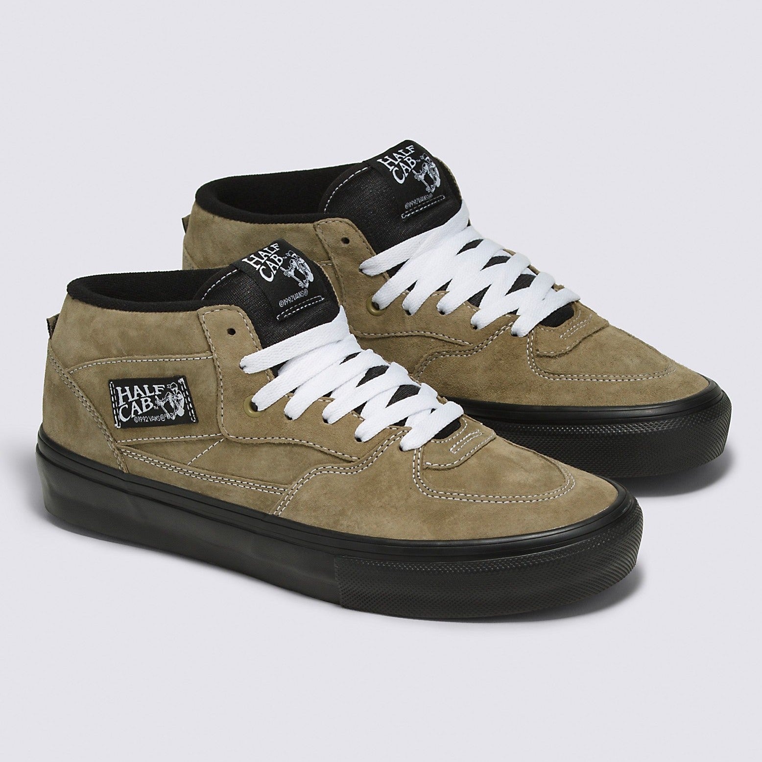 Olive/Black 92' Pig Suede Vans Half Cab Skate Shoe