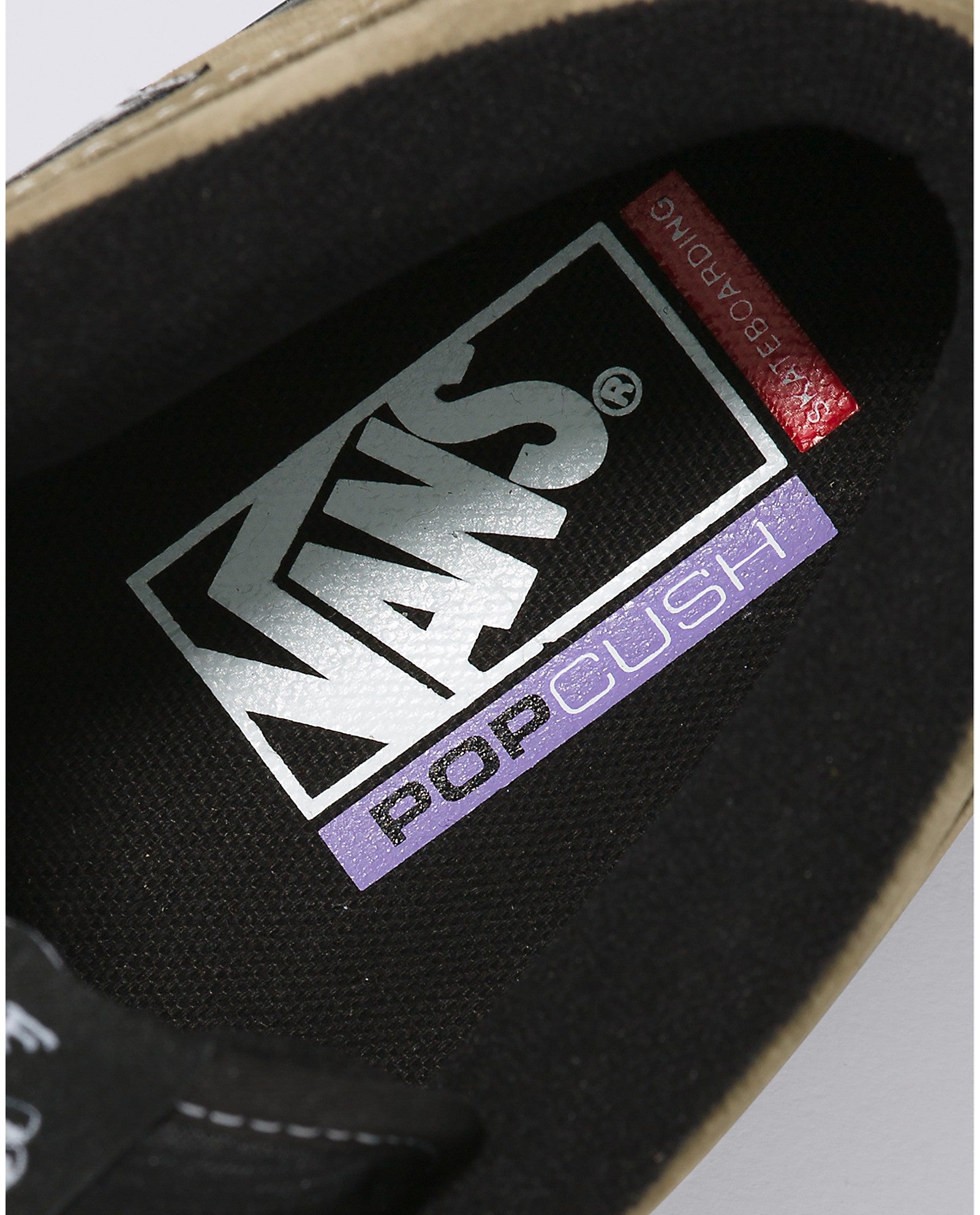 Olive/Black 92' Pig Suede Vans Half Cab Skate Shoe Detail