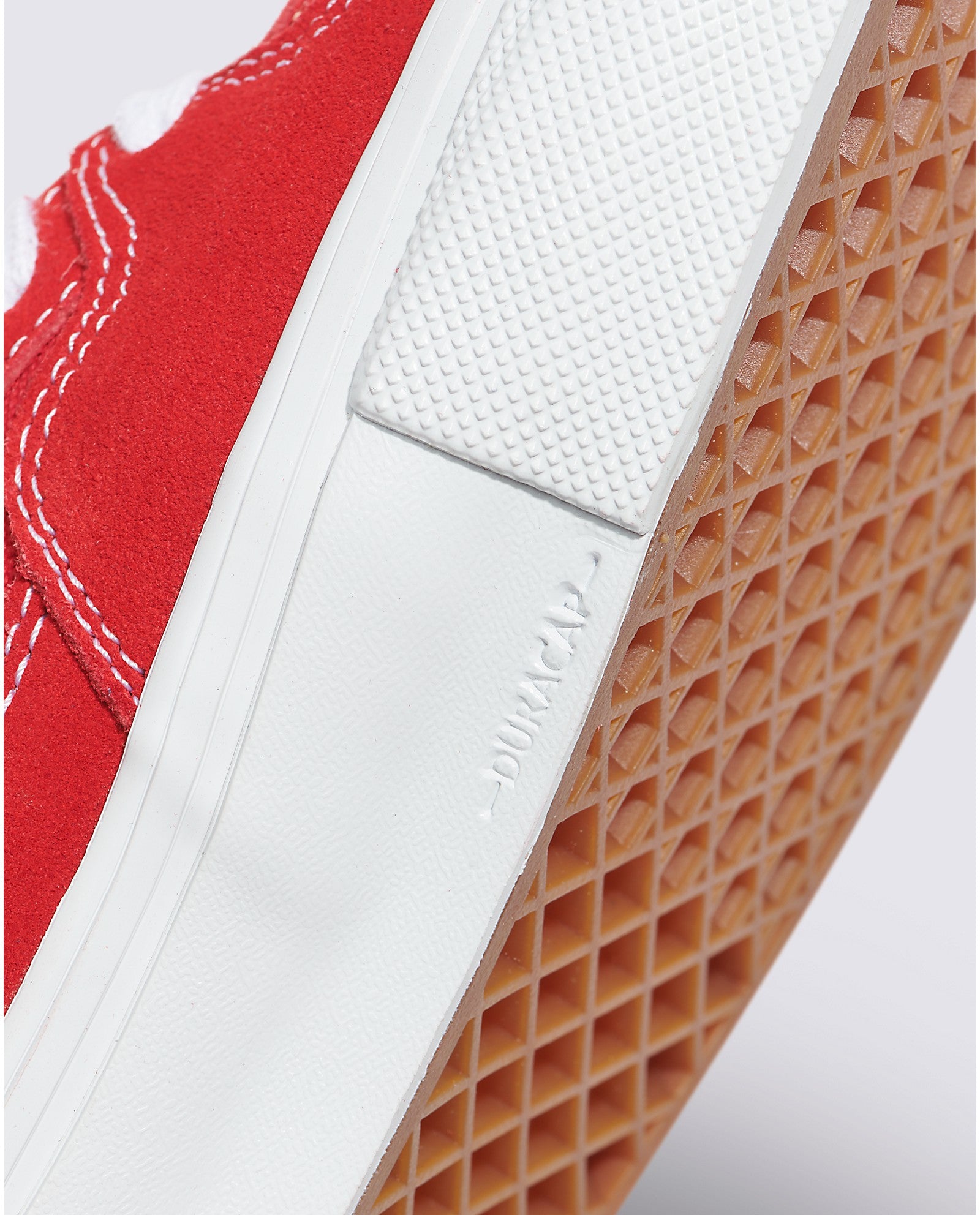 Red/White Skate Half Cab Vans Skate Shoe Detail