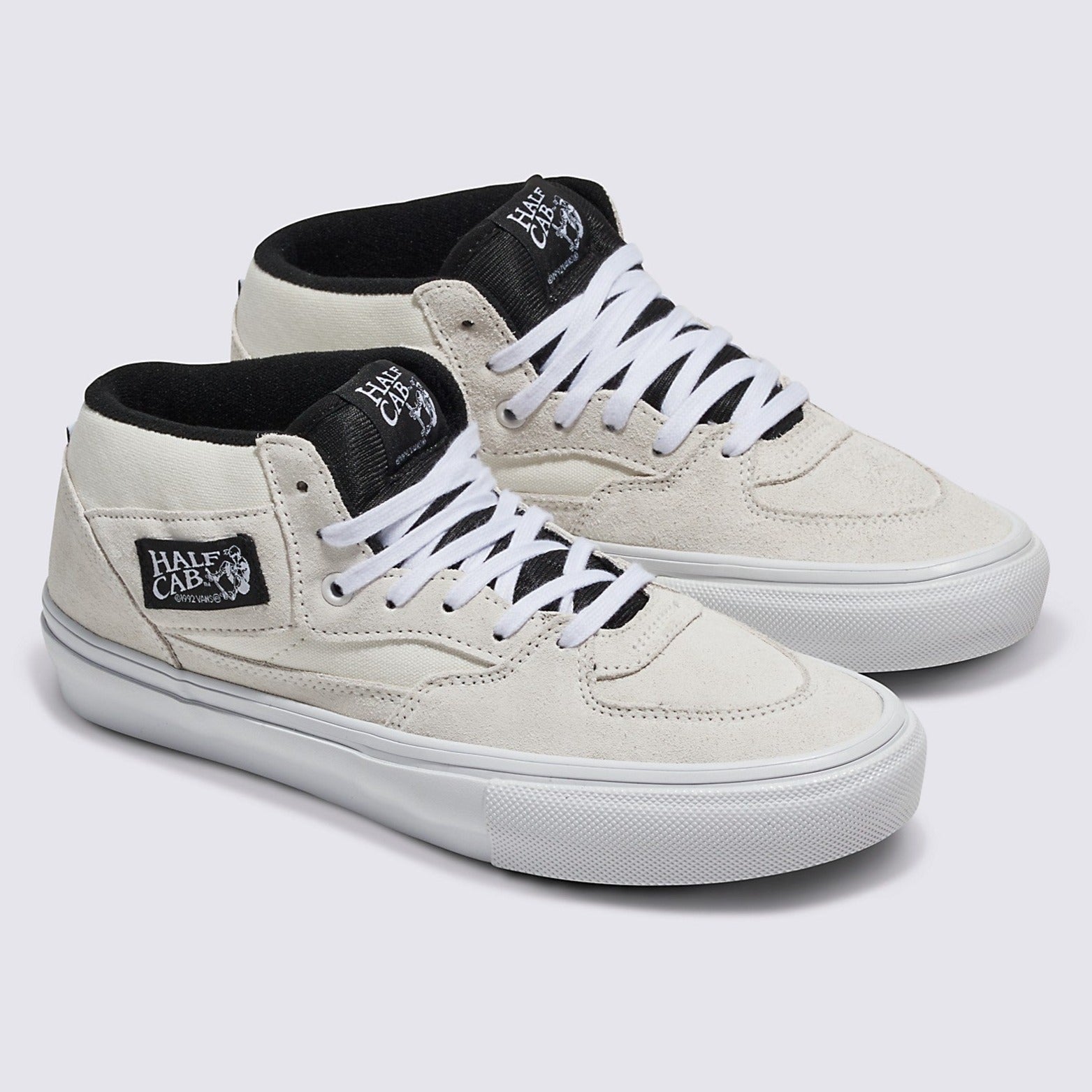 White/Black Vans Skate Half Cab Skate Shoe