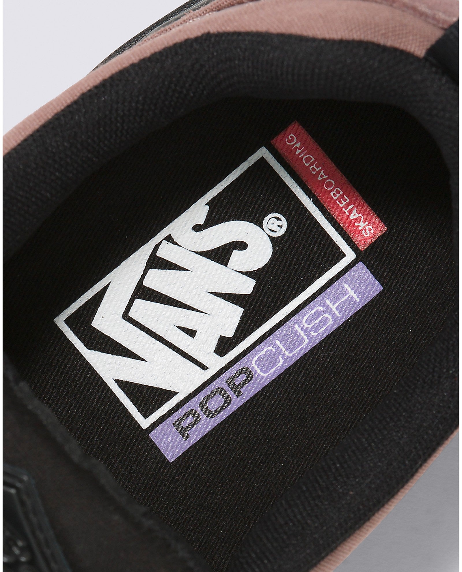 Dusty Rose Kyle Walker Vans Skate Shoe Detail