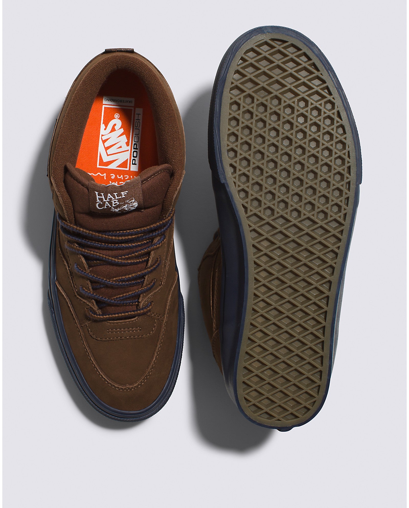 Nick Michel Brown Skate 92' Vans Half Cab Skate Shoe Top/Bottom