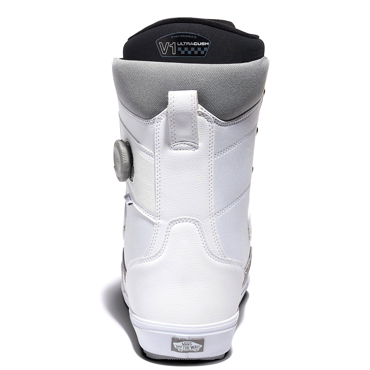 White Invado OG Vans Hybrid Snowboard Boot Back 2