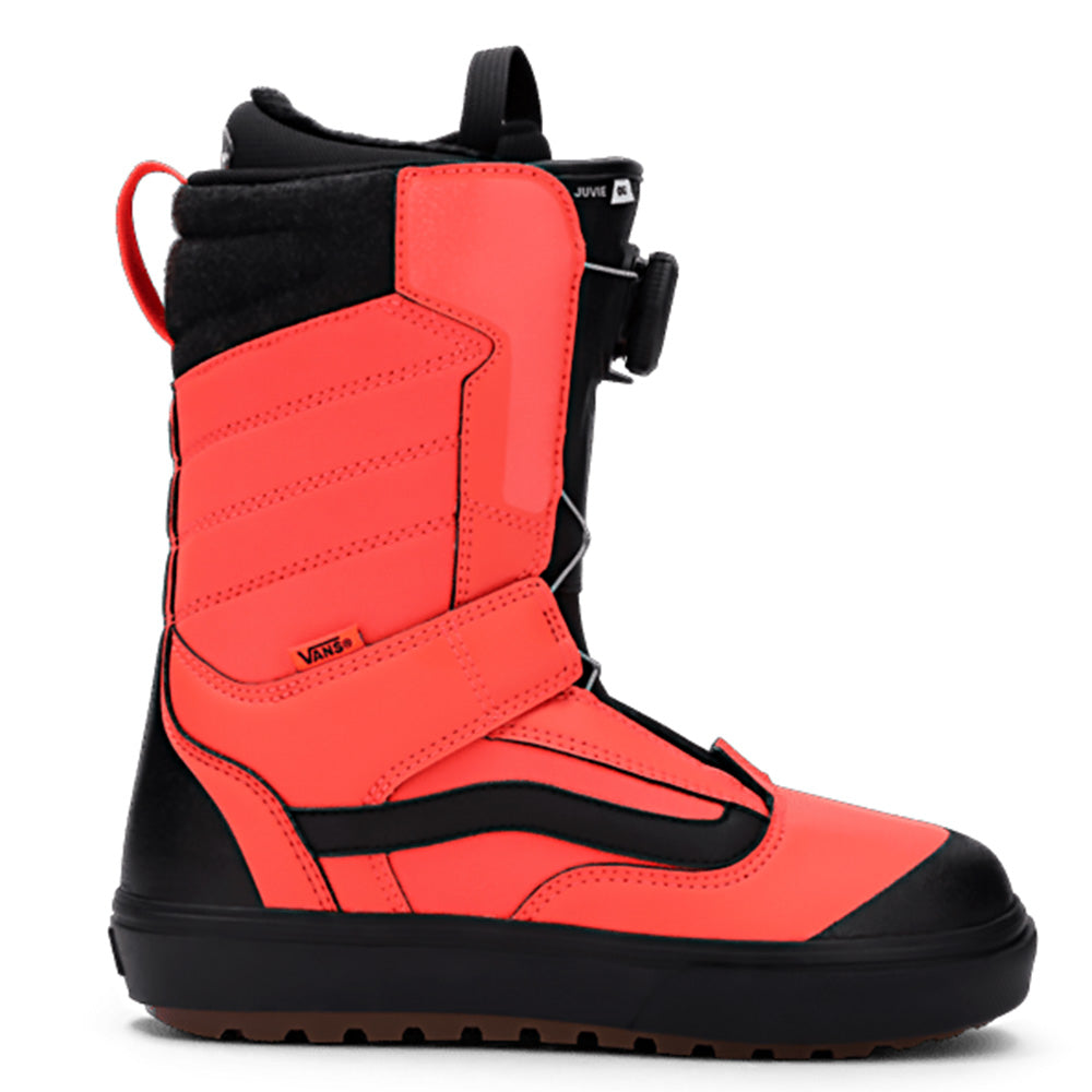 Orange Vans Juvie OG kids snowboard boot with boa