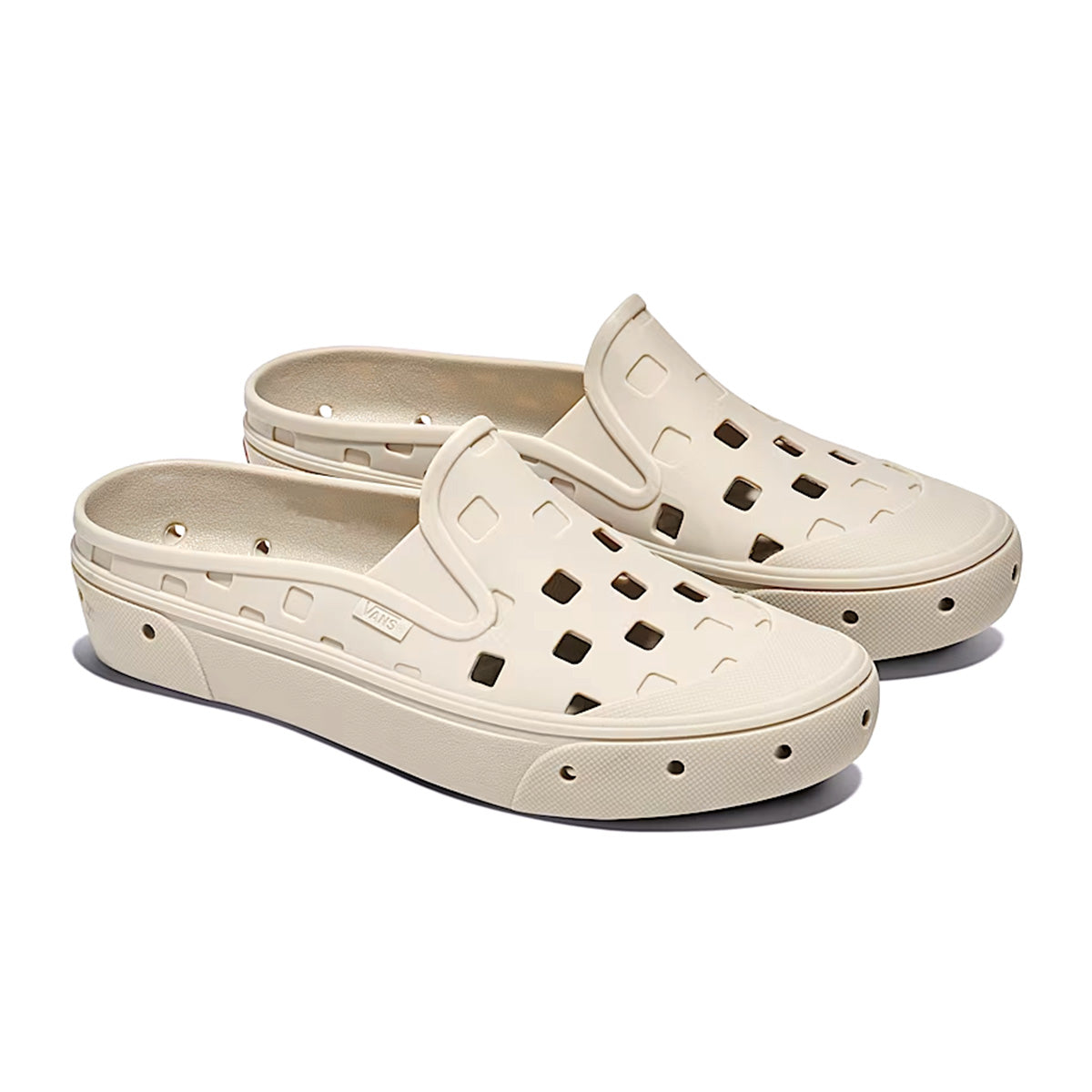 Silver Lining Beige Vans TRK Mules