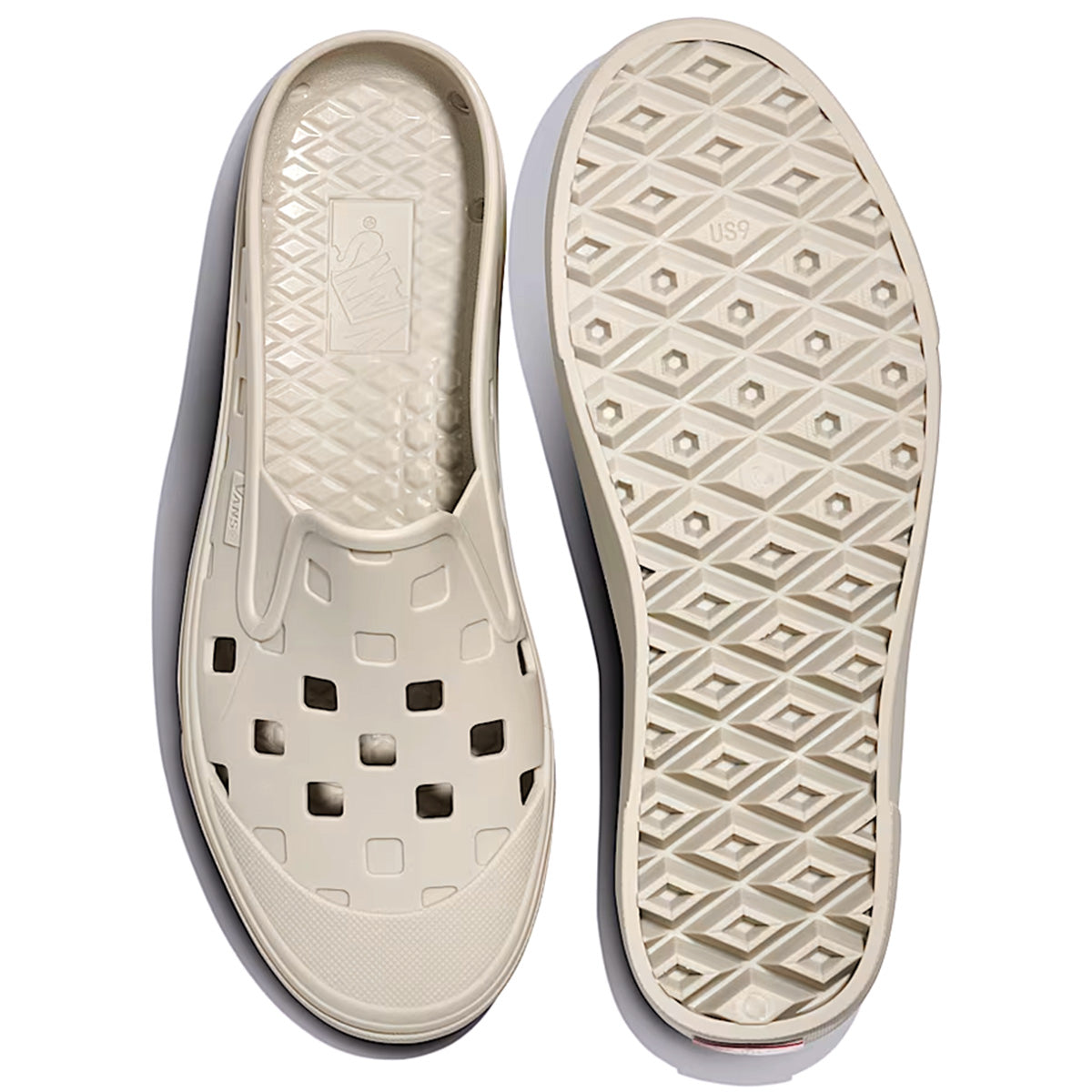 Silver Lining Beige Vans TRK Mule Pair