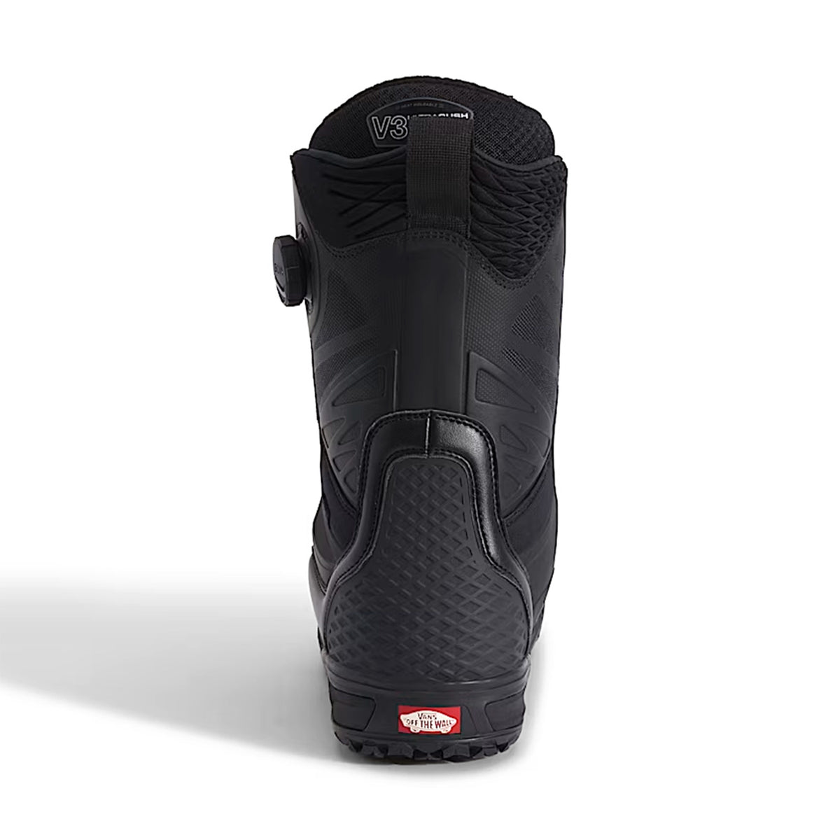 Blackout Vans Verse snowboard boot back view