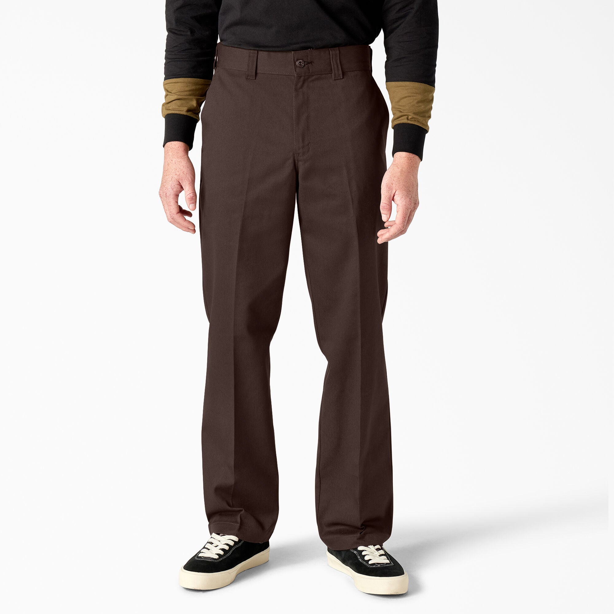 dickies dress pants Skateboarding Regular Fit Twill Pant - Chocolate Brown Lace Insert A Line Color:M-Celadon mini prom dresses They’re finished with an