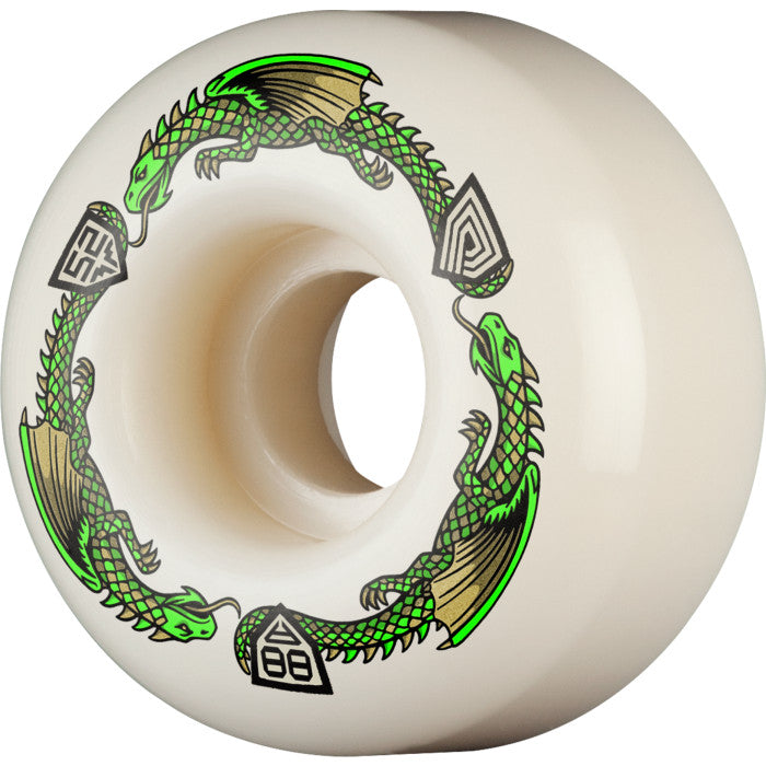 Powell Peralta 88a Dragons V1 Symmetrical Shape Narrow Ride Patch Skateboard Wheels