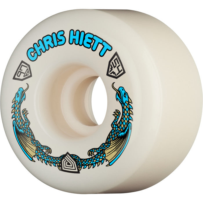 Powell Peralta 97a Chris Hiett Pro Dragon Formula V7 Symmetrical Shape Skateboard Wheels