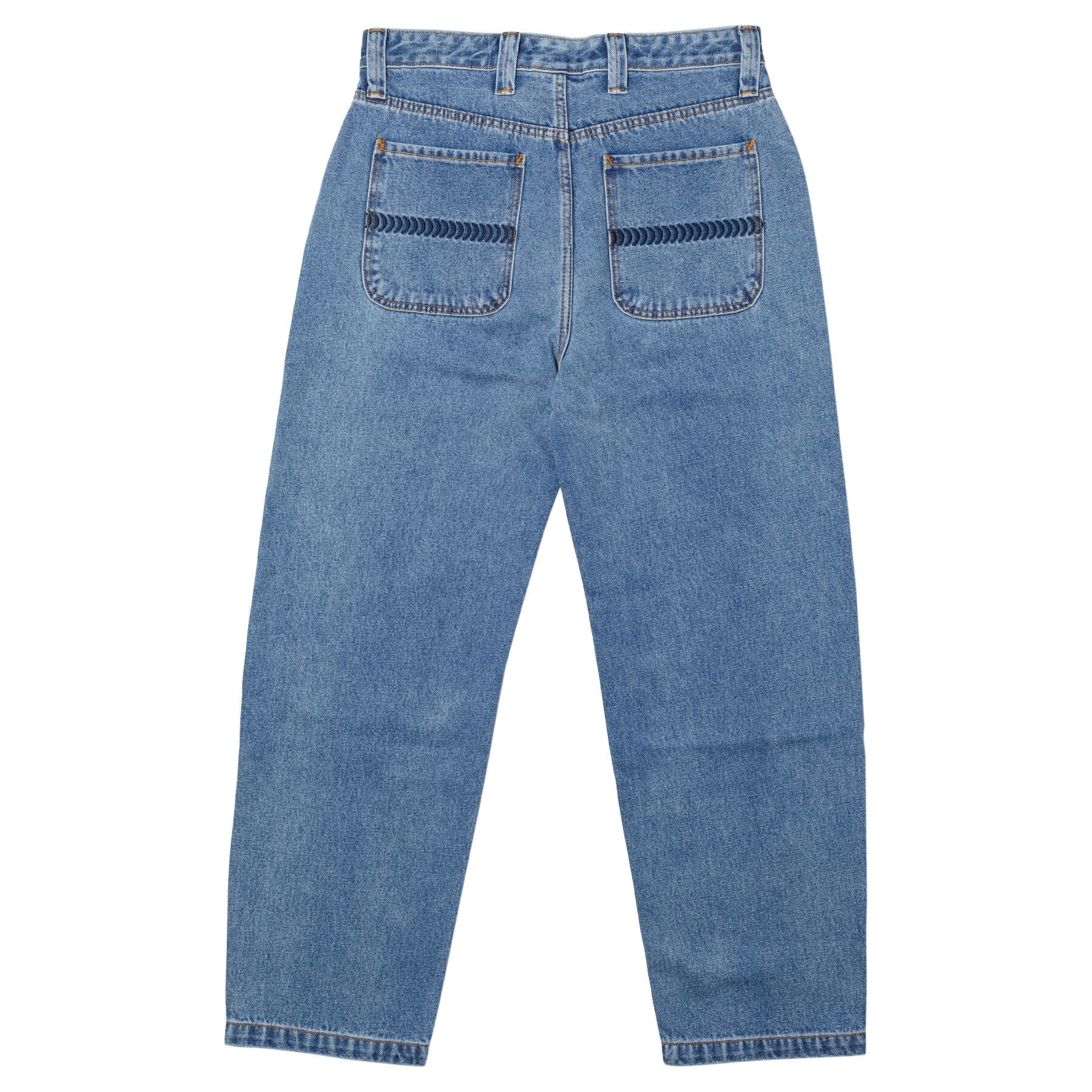 Medium Stone Wash Blue Spitfire Bighead Denim Back