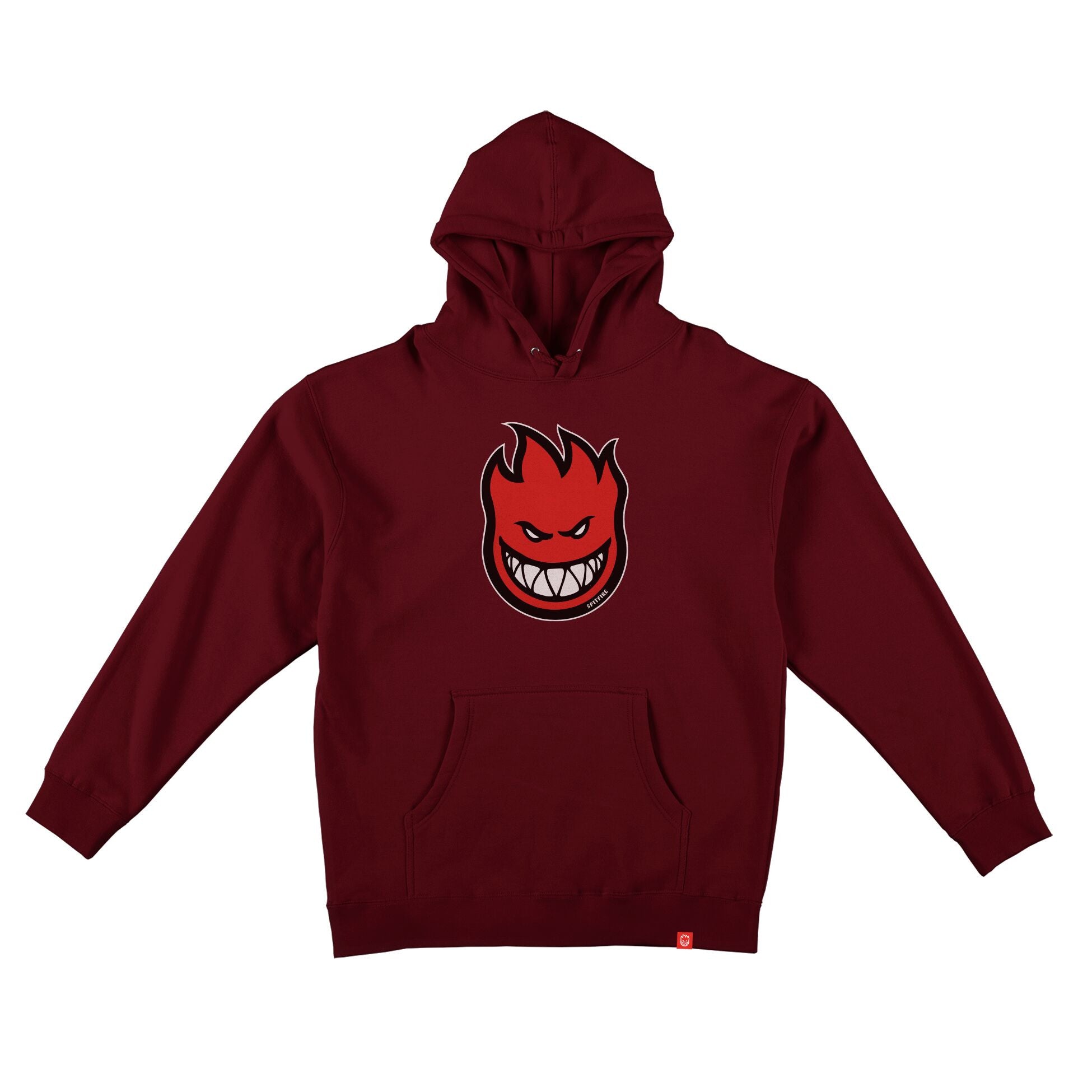 Maroon Bighead Fill Kids Spitfire Hoodie