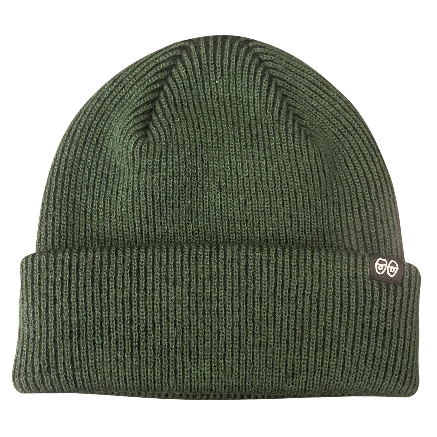 Krooked Eyes Clip Cuff Beanie - Green/Black