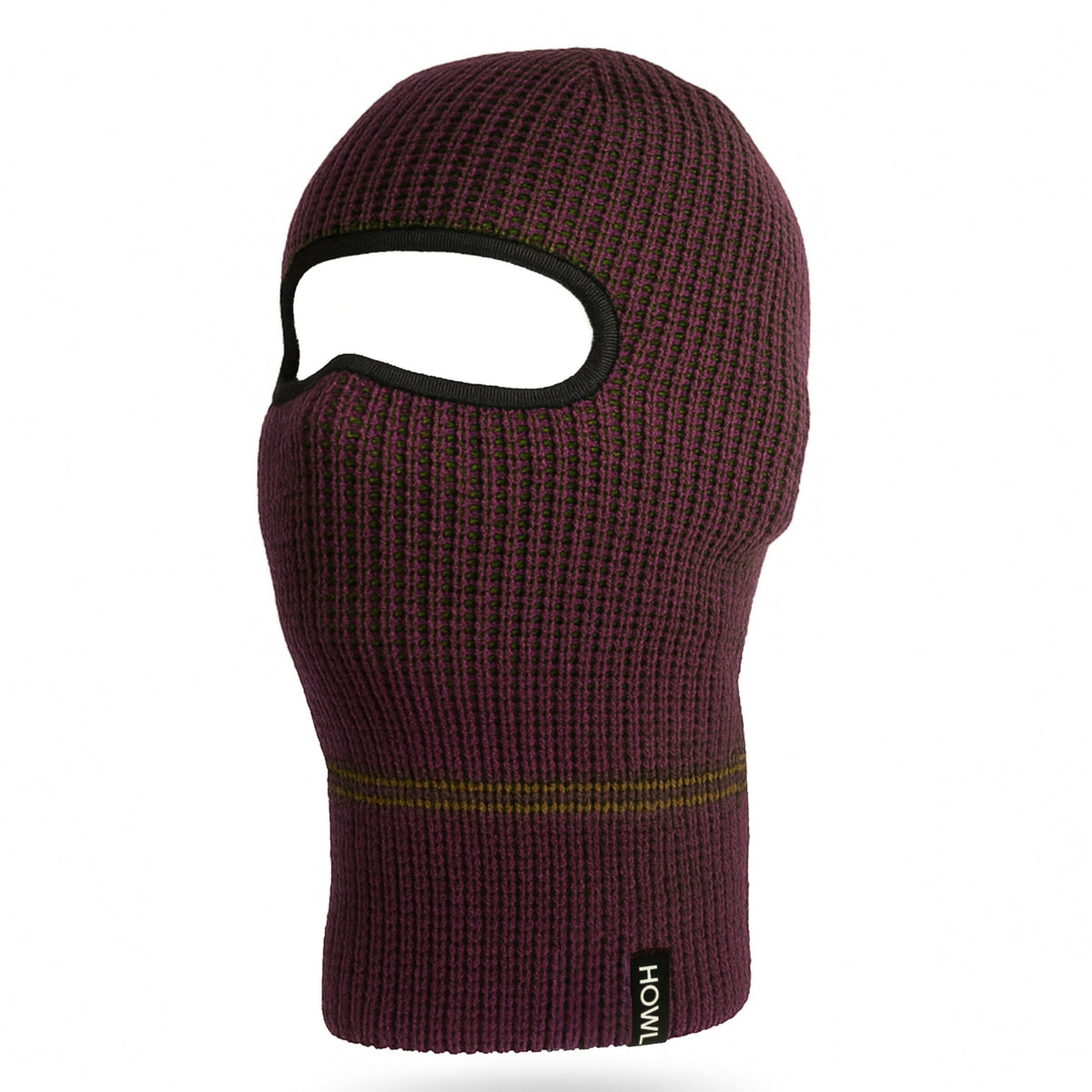purple burgundy Howl knit one hole snowboard ski mask