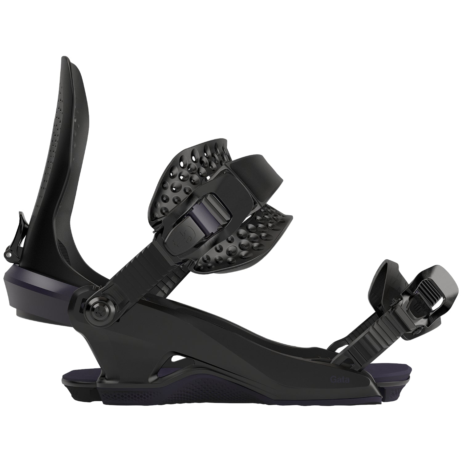2025 Women's Black Gata Bataleon Snowboard Bindings Side