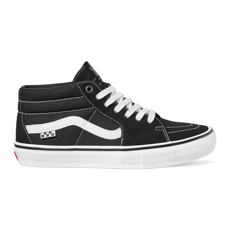 Black/White Vans Skate Grosso Mid Skate Shoe