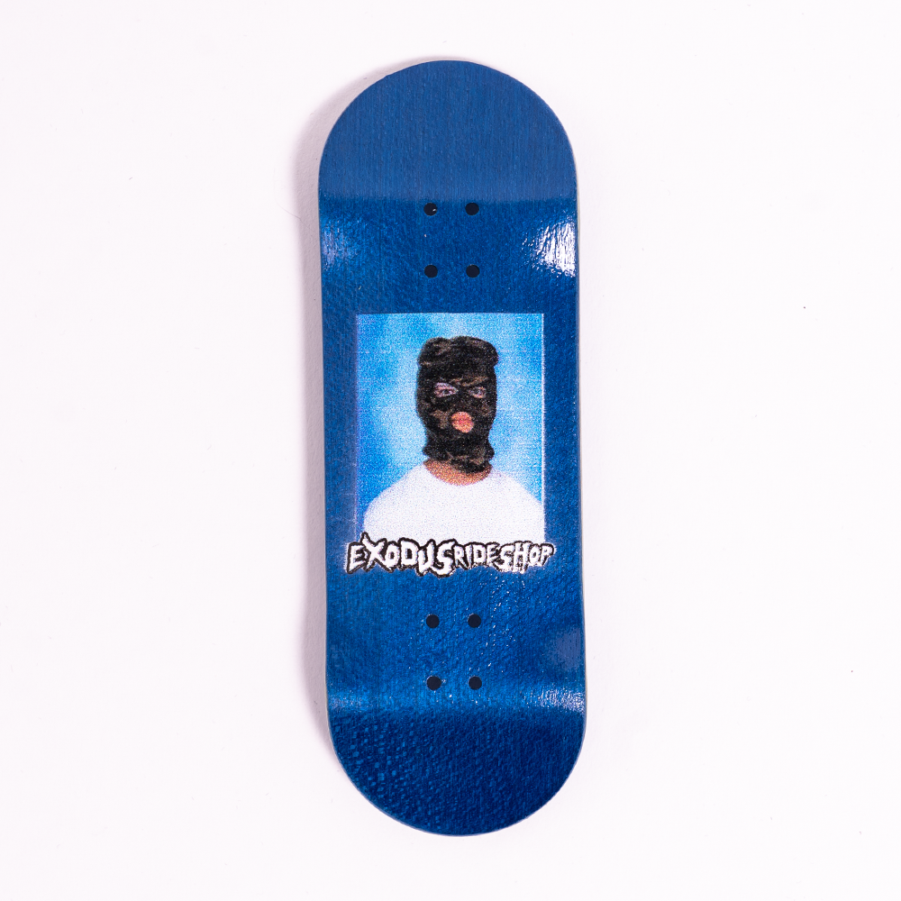 Blue Ski Mask Exodus Fingerboard Deck