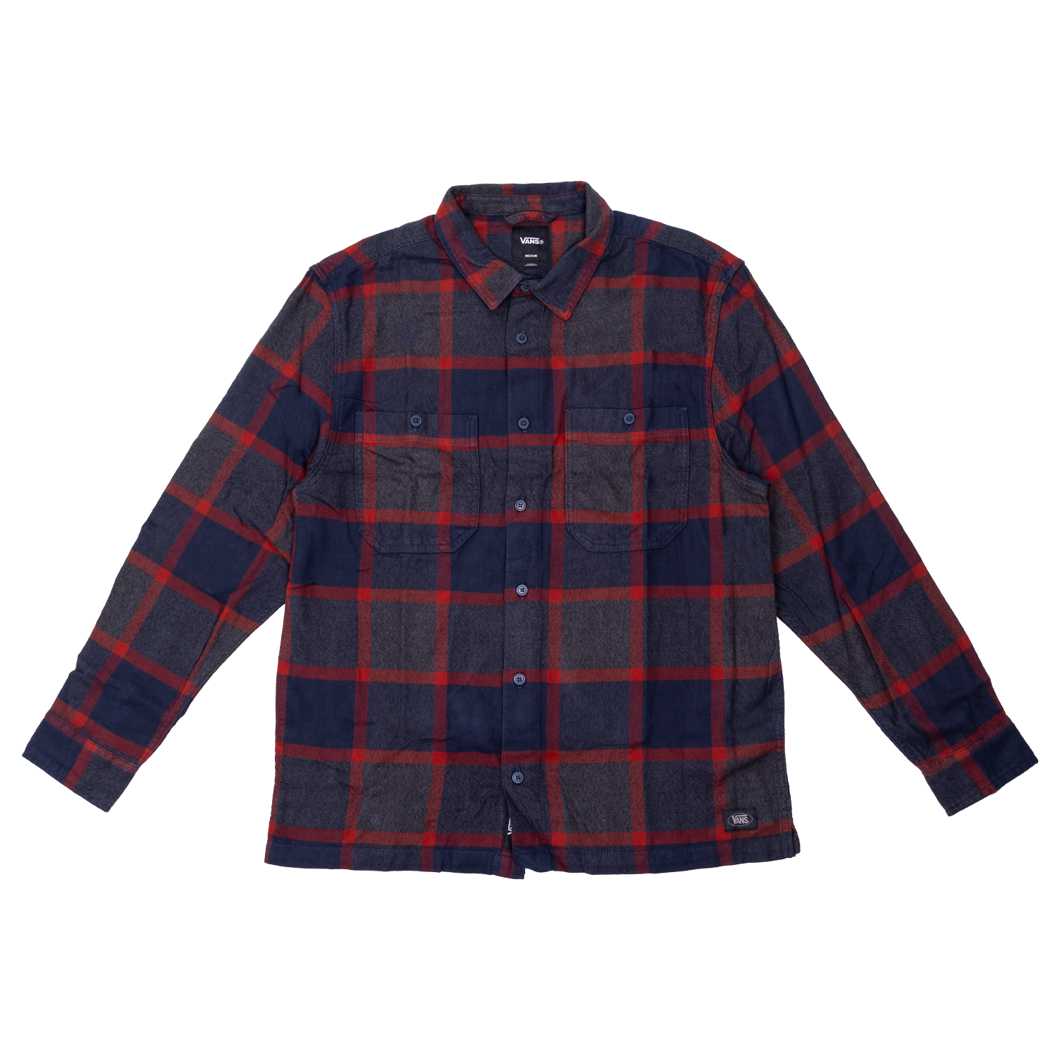 Vans Larkspur Plaid Flannel Shirt - Parisian Night/Poppy Ember
